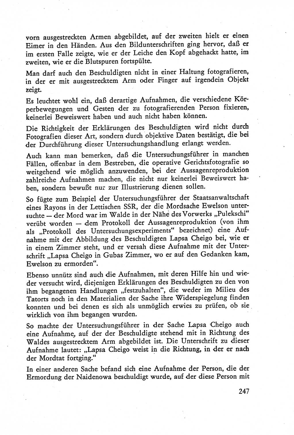Die Vernehmung [Deutsche Demokratische Republik (DDR)] 1960, Seite 247 (Vern. DDR 1960, S. 247)