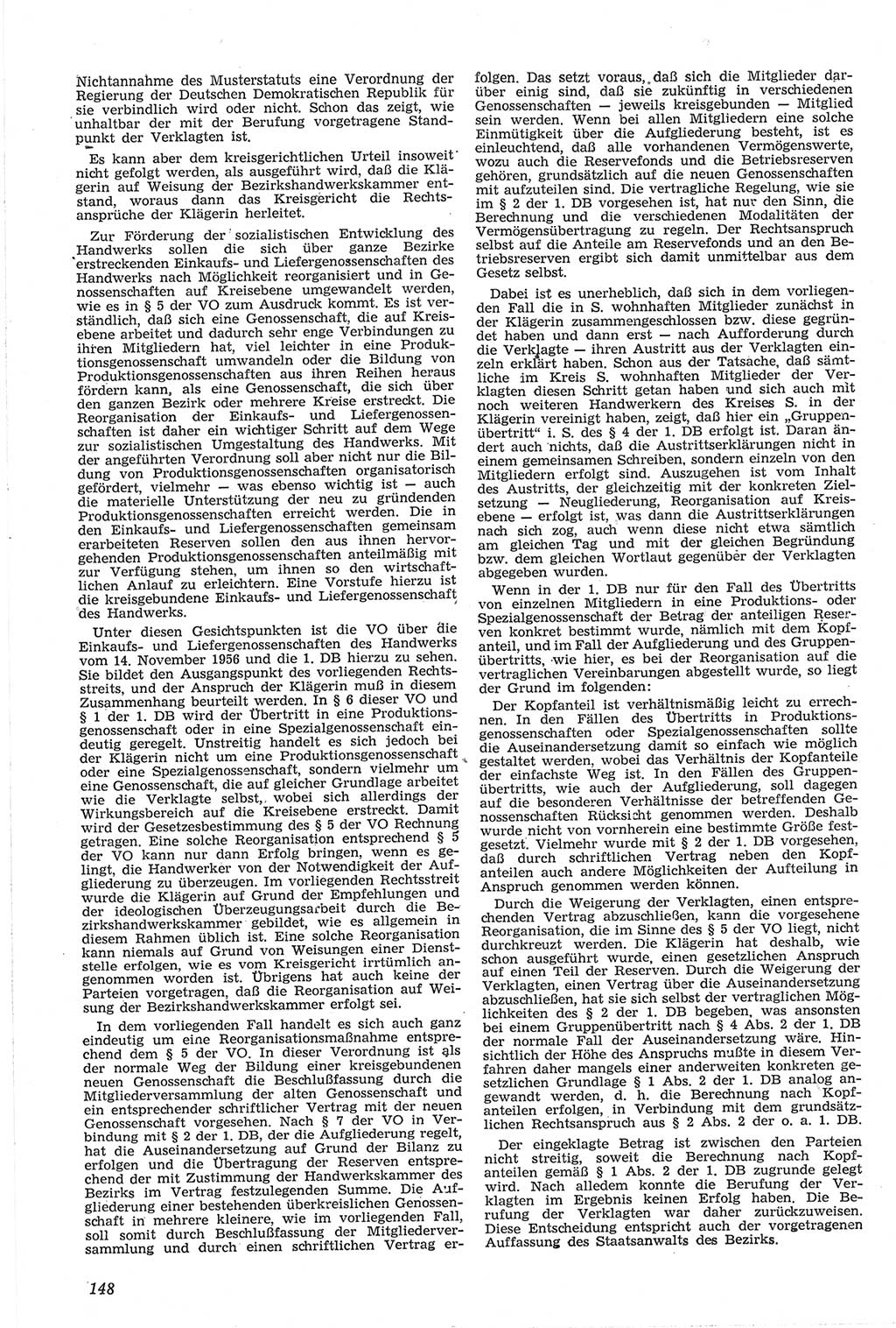 Neue Justiz (NJ), Zeitschrift für Recht und Rechtswissenschaft [Deutsche Demokratische Republik (DDR)], 14. Jahrgang 1960, Seite 148 (NJ DDR 1960, S. 148)
