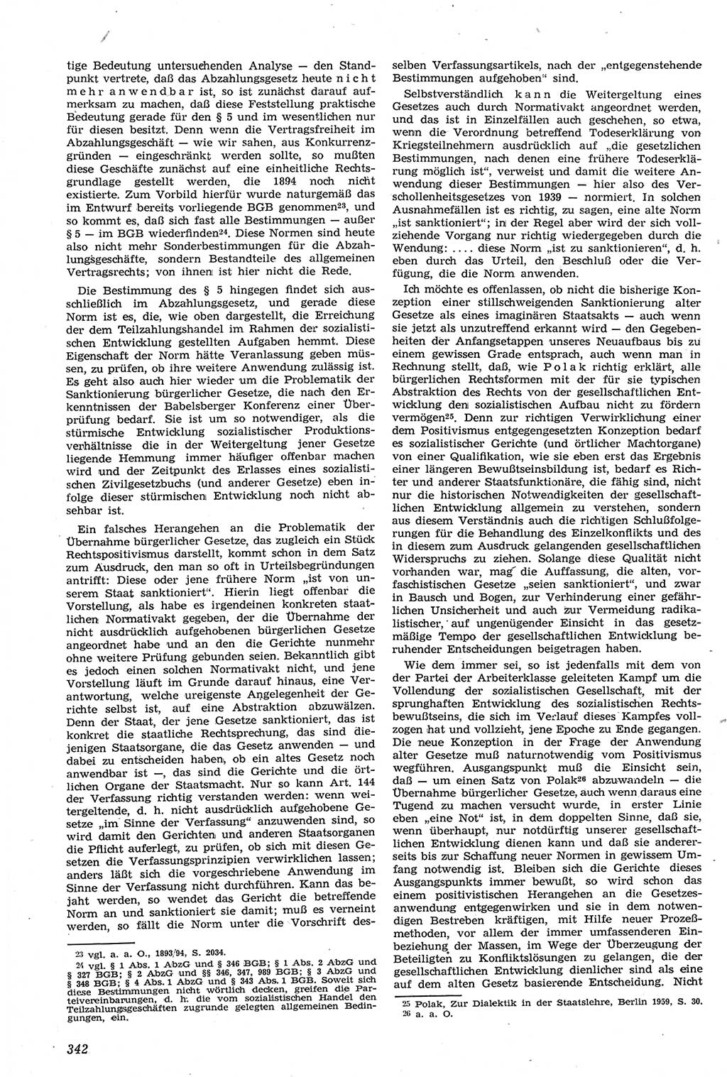 Neue Justiz (NJ), Zeitschrift für Recht und Rechtswissenschaft [Deutsche Demokratische Republik (DDR)], 14. Jahrgang 1960, Seite 342 (NJ DDR 1960, S. 342)