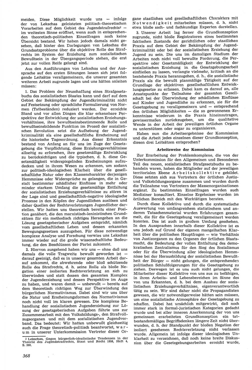 Neue Justiz (NJ), Zeitschrift für Recht und Rechtswissenschaft [Deutsche Demokratische Republik (DDR)], 14. Jahrgang 1960, Seite 368 (NJ DDR 1960, S. 368)