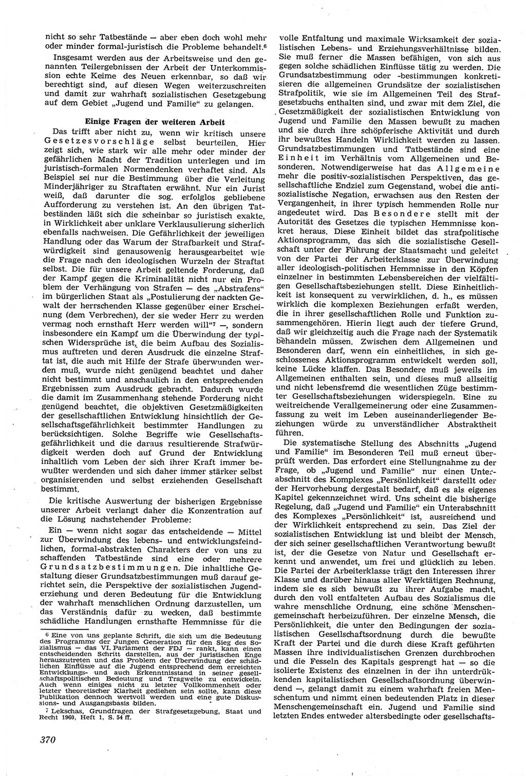 Neue Justiz (NJ), Zeitschrift für Recht und Rechtswissenschaft [Deutsche Demokratische Republik (DDR)], 14. Jahrgang 1960, Seite 370 (NJ DDR 1960, S. 370)