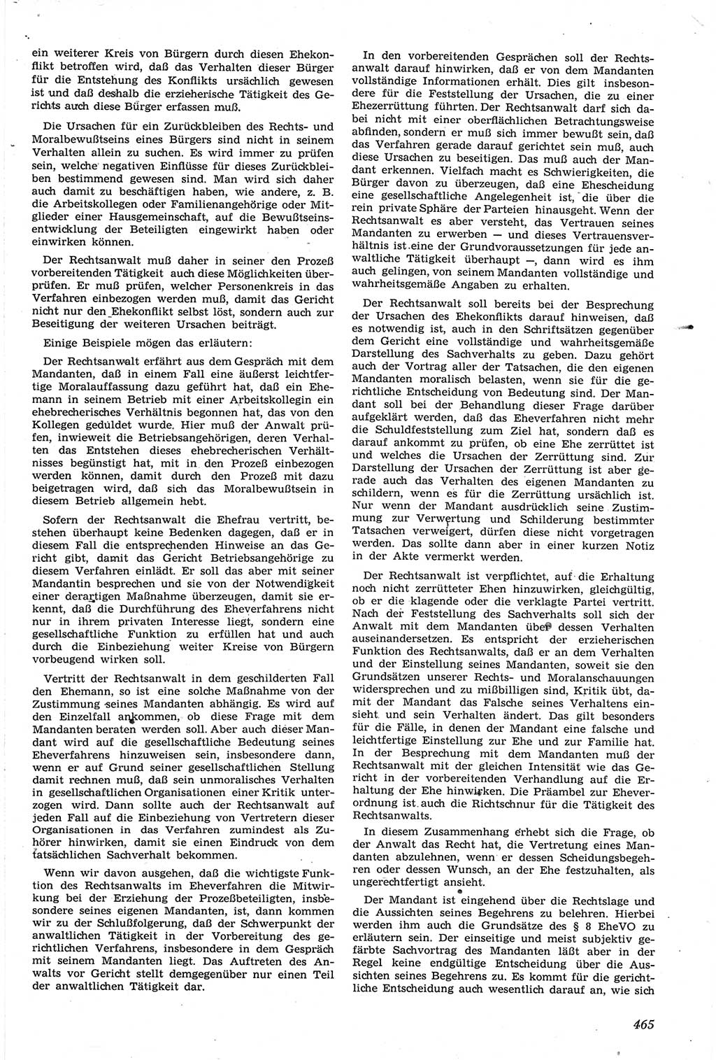 Neue Justiz (NJ), Zeitschrift für Recht und Rechtswissenschaft [Deutsche Demokratische Republik (DDR)], 14. Jahrgang 1960, Seite 465 (NJ DDR 1960, S. 465)