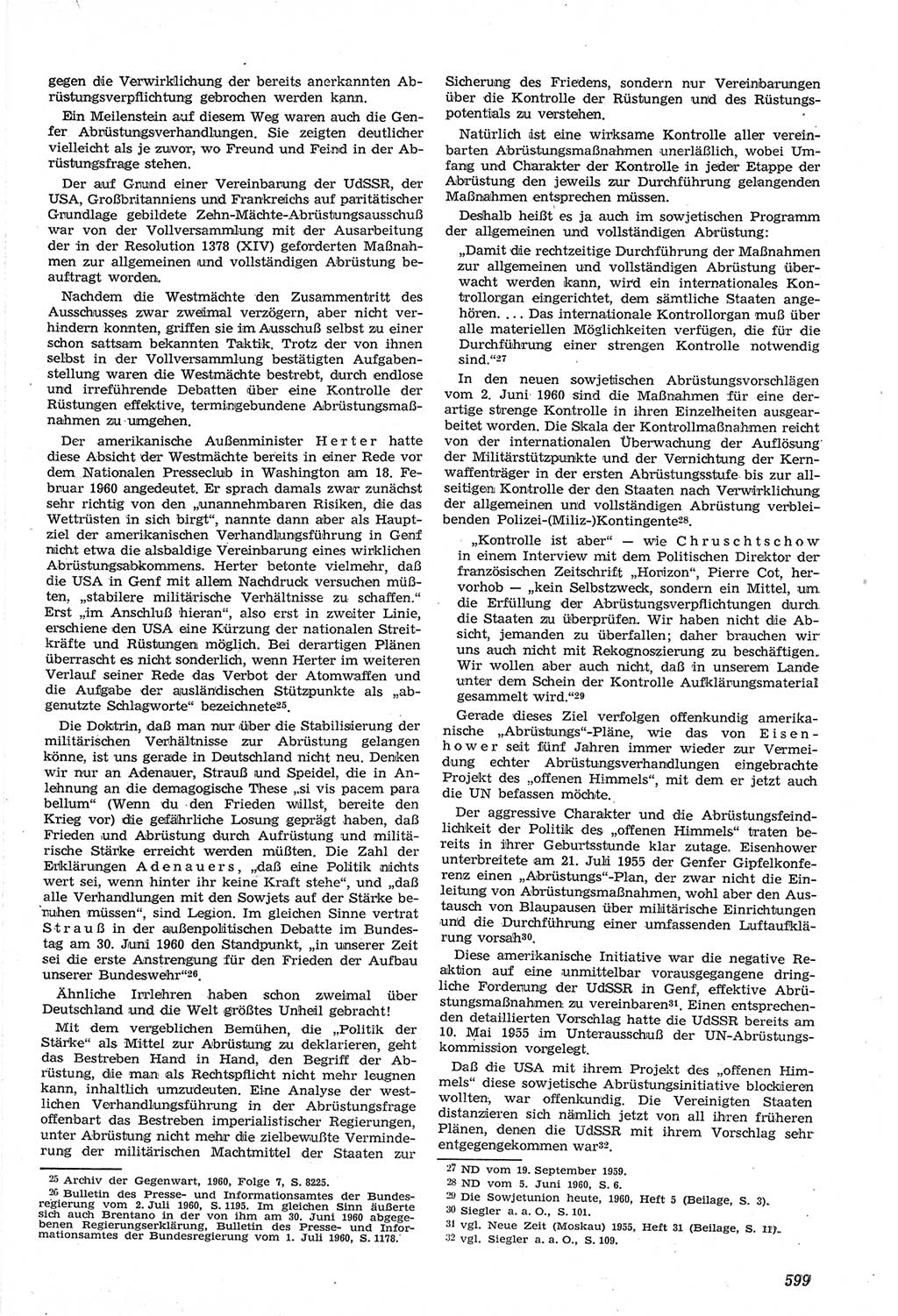 Neue Justiz (NJ), Zeitschrift für Recht und Rechtswissenschaft [Deutsche Demokratische Republik (DDR)], 14. Jahrgang 1960, Seite 599 (NJ DDR 1960, S. 599)