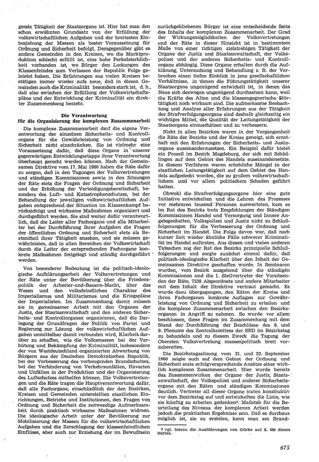 Neue Justiz (NJ), Zeitschrift für Recht und Rechtswissenschaft [Deutsche Demokratische Republik (DDR)], 14. Jahrgang 1960, Seite 675 (NJ DDR 1960, S. 675)