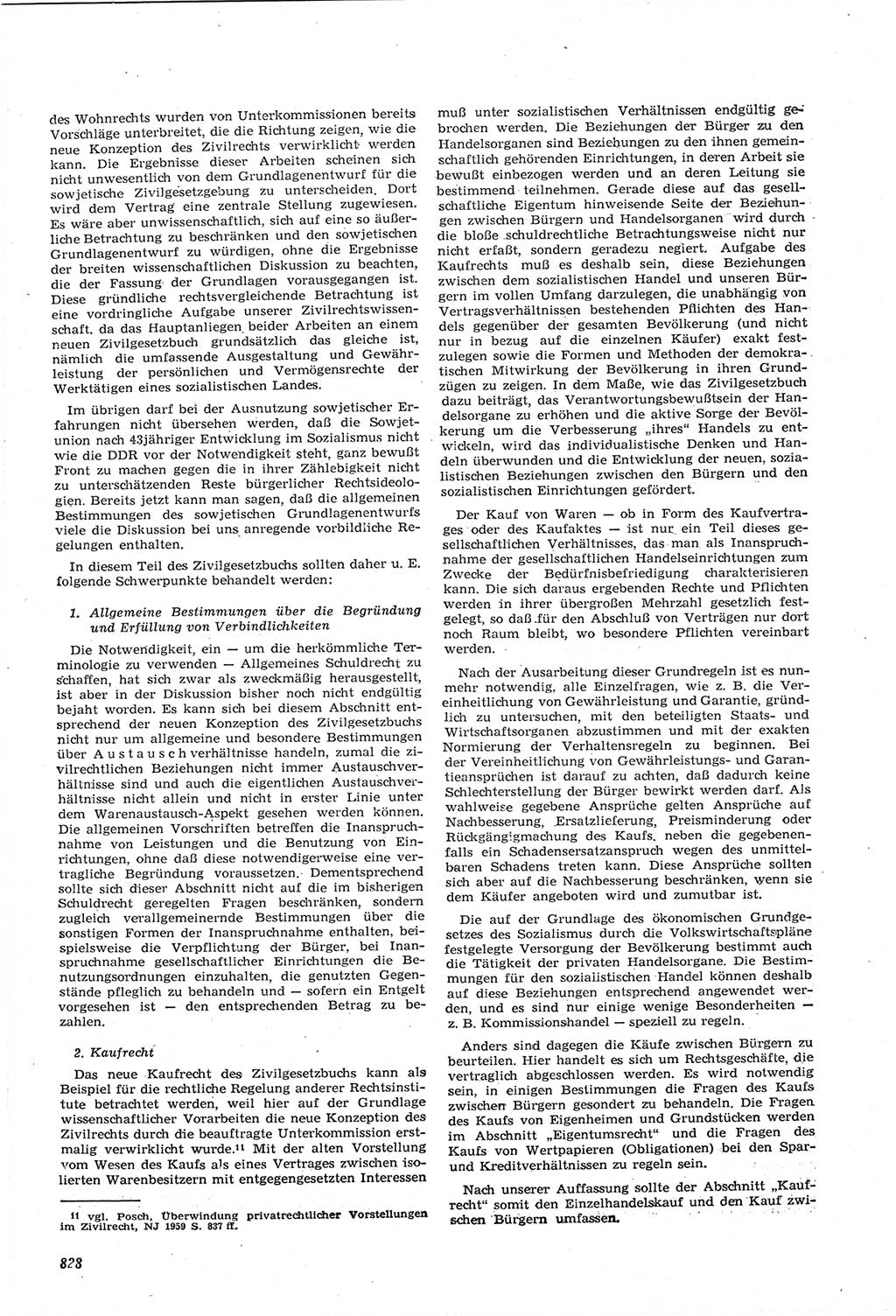 Neue Justiz (NJ), Zeitschrift für Recht und Rechtswissenschaft [Deutsche Demokratische Republik (DDR)], 14. Jahrgang 1960, Seite 828 (NJ DDR 1960, S. 828)