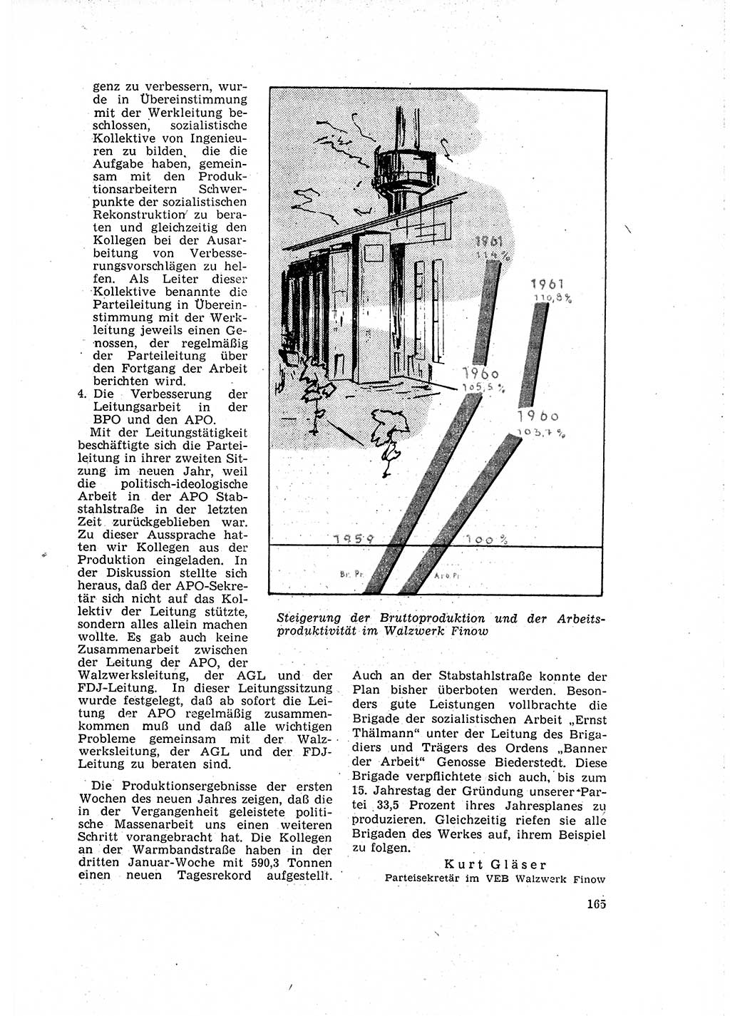 Neuer Weg (NW), Organ des Zentralkomitees (ZK) der SED (Sozialistische Einheitspartei Deutschlands) für Fragen des Parteilebens, 16. Jahrgang [Deutsche Demokratische Republik (DDR)] 1961, Seite 165 (NW ZK SED DDR 1961, S. 165)