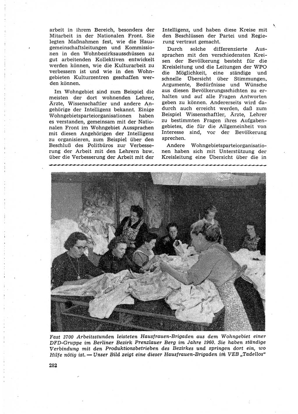 Neuer Weg (NW), Organ des Zentralkomitees (ZK) der SED (Sozialistische Einheitspartei Deutschlands) für Fragen des Parteilebens, 16. Jahrgang [Deutsche Demokratische Republik (DDR)] 1961, Seite 282 (NW ZK SED DDR 1961, S. 282)