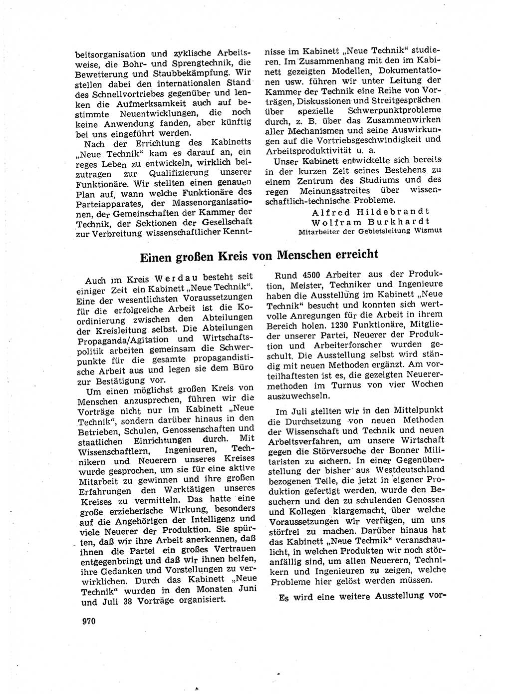 Neuer Weg (NW), Organ des Zentralkomitees (ZK) der SED (Sozialistische Einheitspartei Deutschlands) für Fragen des Parteilebens, 16. Jahrgang [Deutsche Demokratische Republik (DDR)] 1961, Seite 970 (NW ZK SED DDR 1961, S. 970)