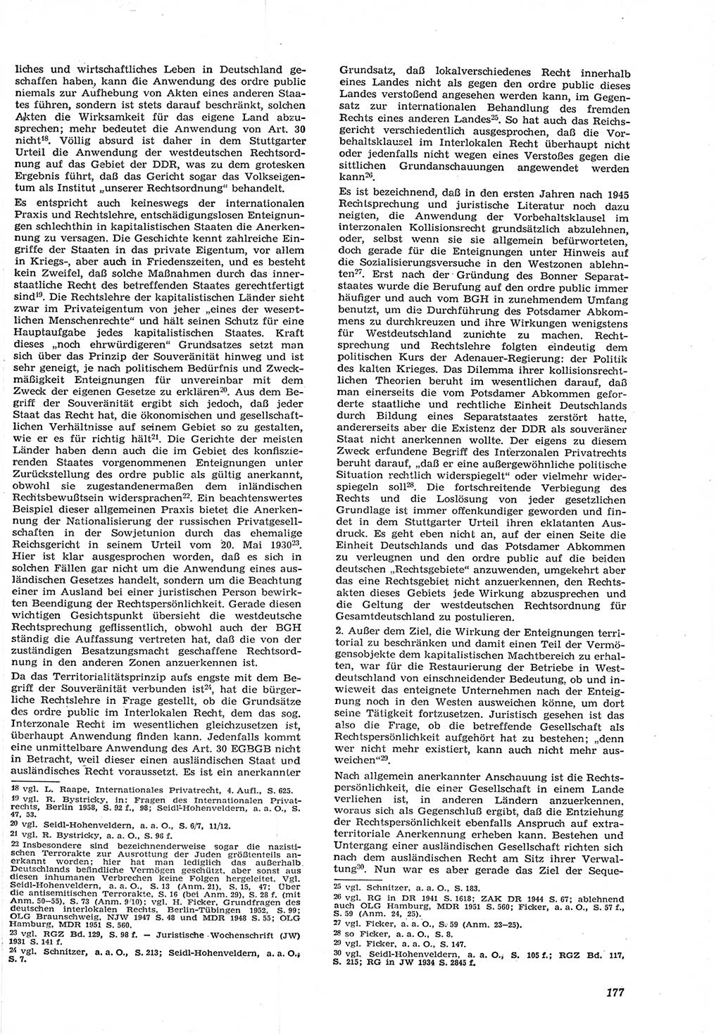 Neue Justiz (NJ), Zeitschrift für Recht und Rechtswissenschaft [Deutsche Demokratische Republik (DDR)], 15. Jahrgang 1961, Seite 177 (NJ DDR 1961, S. 177)