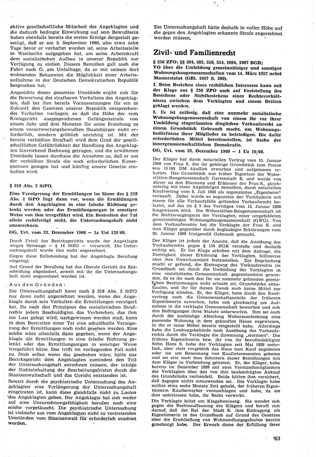 Neue Justiz (NJ), Zeitschrift für Recht und Rechtswissenschaft [Deutsche Demokratische Republik (DDR)], 15. Jahrgang 1961, Seite 363 (NJ DDR 1961, S. 363)