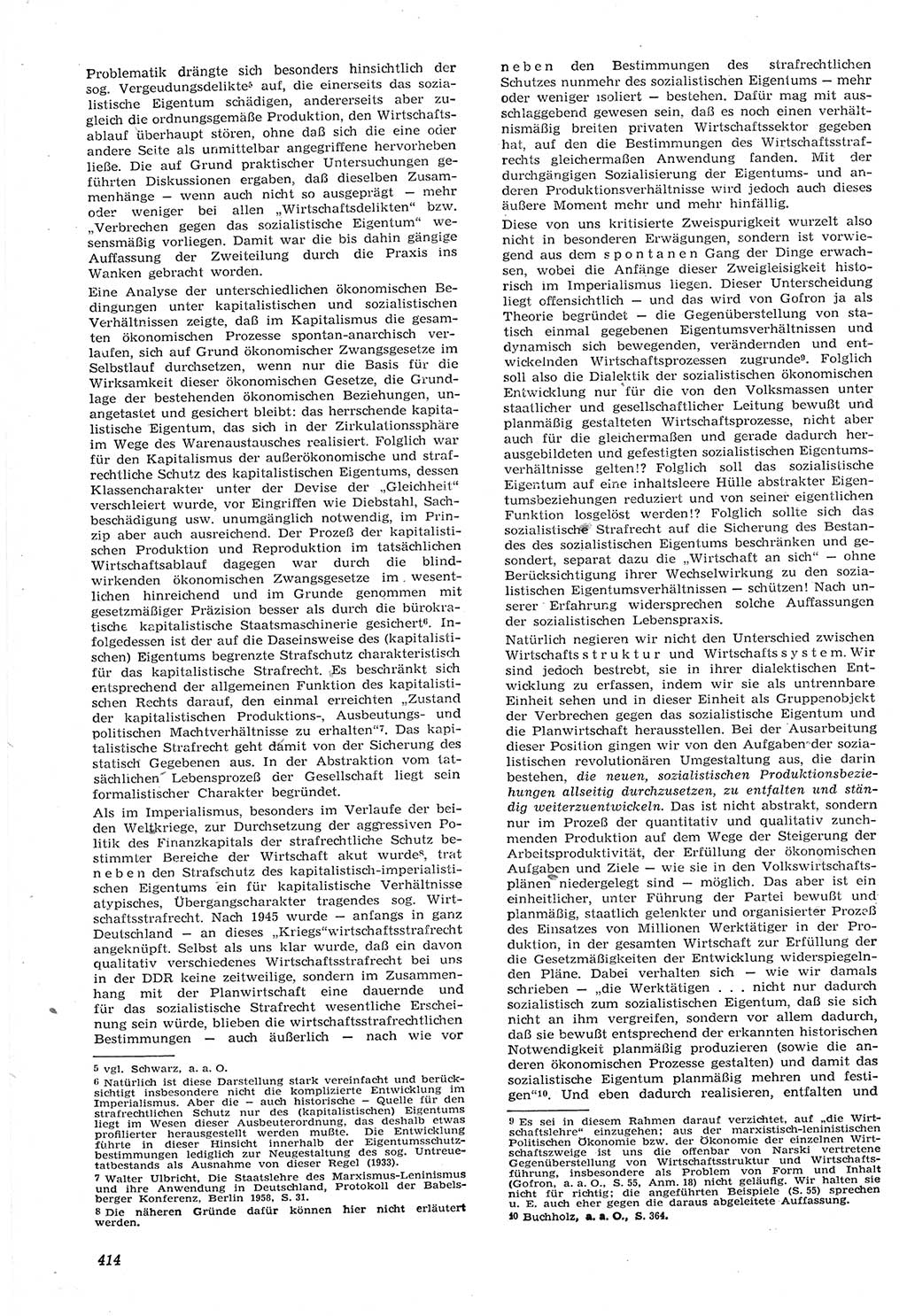 Neue Justiz (NJ), Zeitschrift für Recht und Rechtswissenschaft [Deutsche Demokratische Republik (DDR)], 15. Jahrgang 1961, Seite 414 (NJ DDR 1961, S. 414)