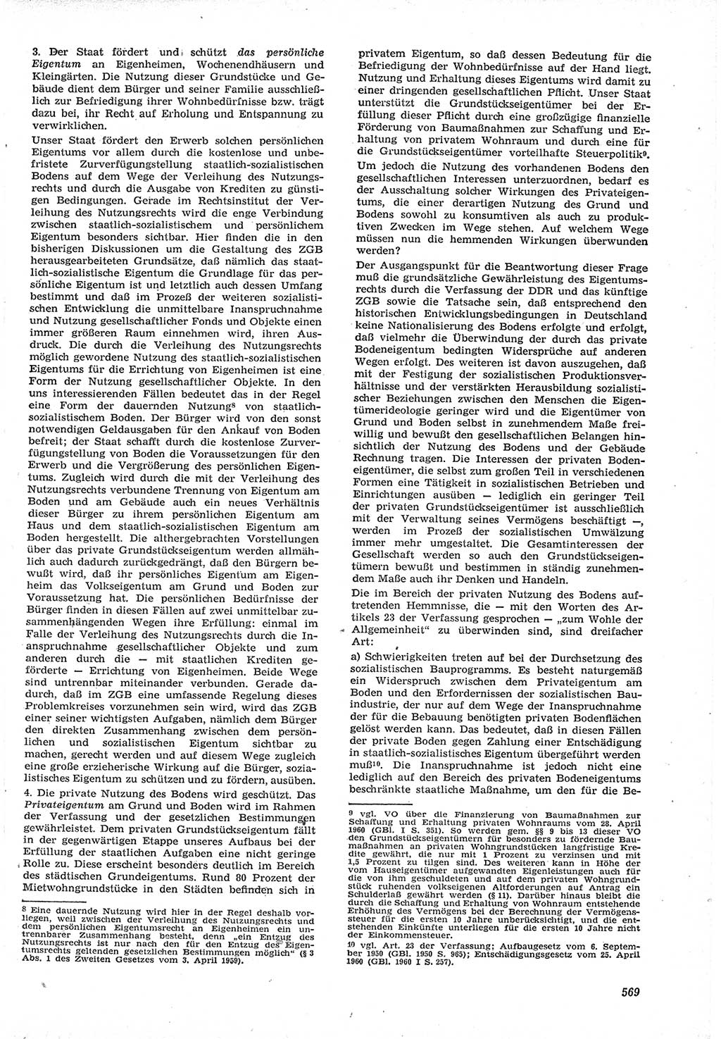 Neue Justiz (NJ), Zeitschrift für Recht und Rechtswissenschaft [Deutsche Demokratische Republik (DDR)], 15. Jahrgang 1961, Seite 569 (NJ DDR 1961, S. 569)