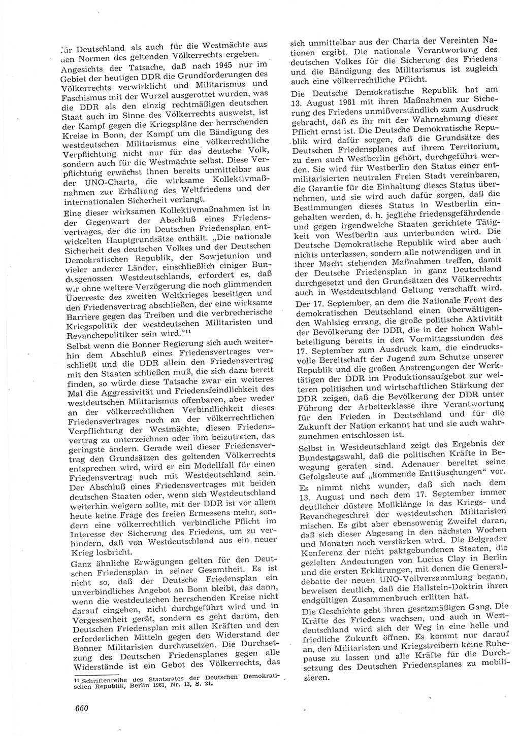 Neue Justiz (NJ), Zeitschrift für Recht und Rechtswissenschaft [Deutsche Demokratische Republik (DDR)], 15. Jahrgang 1961, Seite 660 (NJ DDR 1961, S. 660)