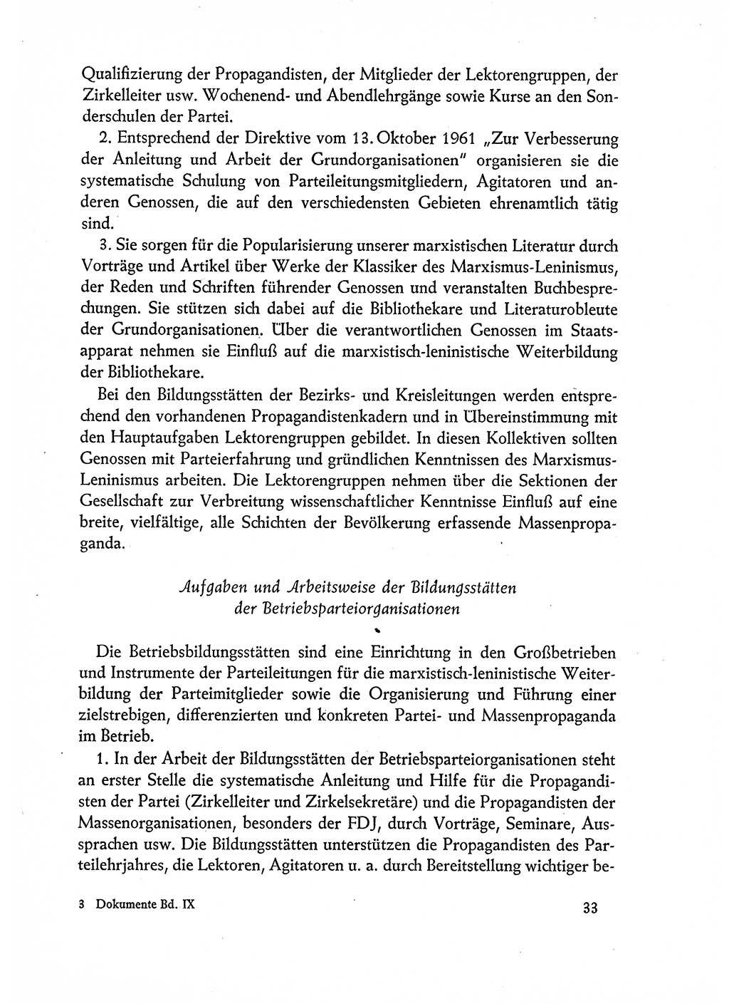 Dokumente der Sozialistischen Einheitspartei Deutschlands (SED) [Deutsche Demokratische Republik (DDR)] 1962-1963, Seite 33 (Dok. SED DDR 1962-1963, S. 33)