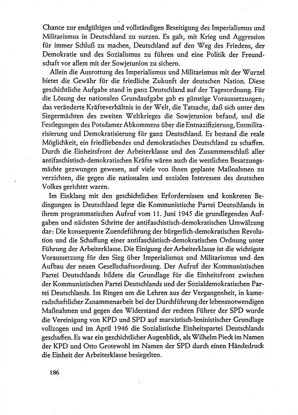 Dokumente der Sozialistischen Einheitspartei Deutschlands (SED) [Deutsche Demokratische Republik (DDR)] 1962-1963, Seite 186 (Dok. SED DDR 1962-1963, S. 186)