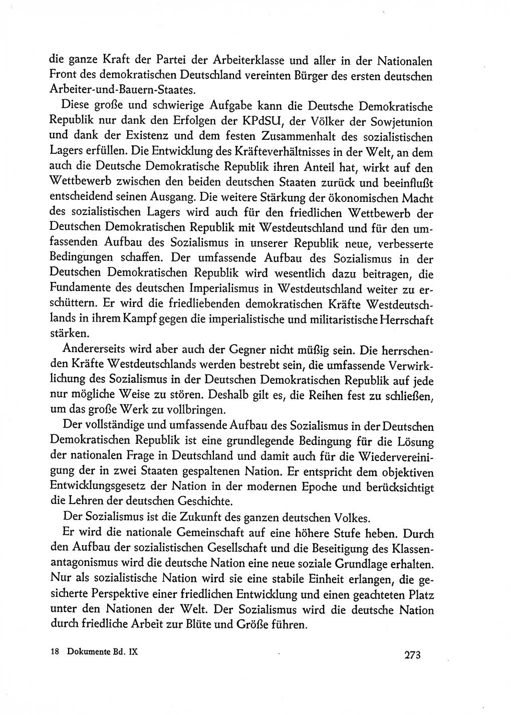 Dokumente der Sozialistischen Einheitspartei Deutschlands (SED) [Deutsche Demokratische Republik (DDR)] 1962-1963, Seite 273 (Dok. SED DDR 1962-1963, S. 273)