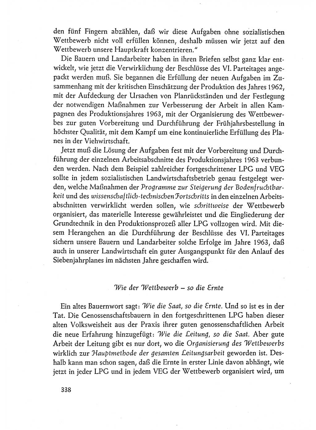 Dokumente der Sozialistischen Einheitspartei Deutschlands (SED) [Deutsche Demokratische Republik (DDR)] 1962-1963, Seite 338 (Dok. SED DDR 1962-1963, S. 338)