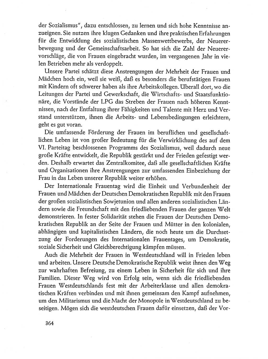 Dokumente der Sozialistischen Einheitspartei Deutschlands (SED) [Deutsche Demokratische Republik (DDR)] 1962-1963, Seite 364 (Dok. SED DDR 1962-1963, S. 364)