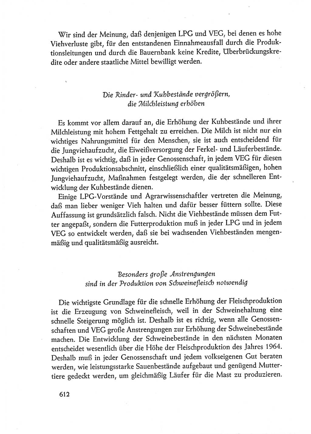 Dokumente der Sozialistischen Einheitspartei Deutschlands (SED) [Deutsche Demokratische Republik (DDR)] 1962-1963, Seite 612 (Dok. SED DDR 1962-1963, S. 612)