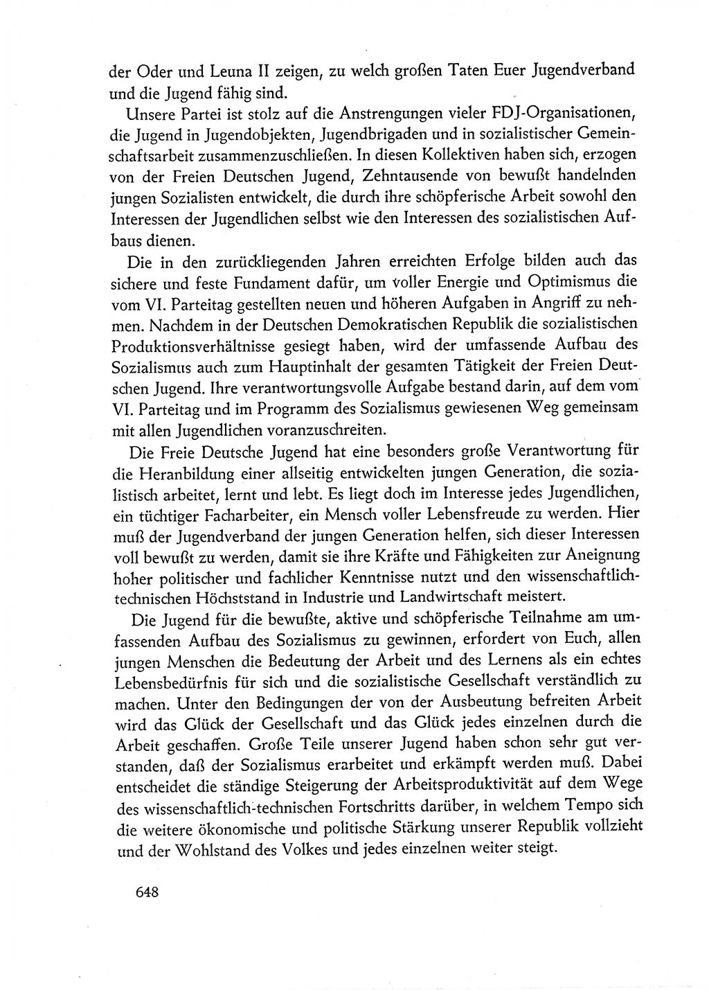 Dokumente der Sozialistischen Einheitspartei Deutschlands (SED) [Deutsche Demokratische Republik (DDR)] 1962-1963, Seite 648 (Dok. SED DDR 1962-1963, S. 648)