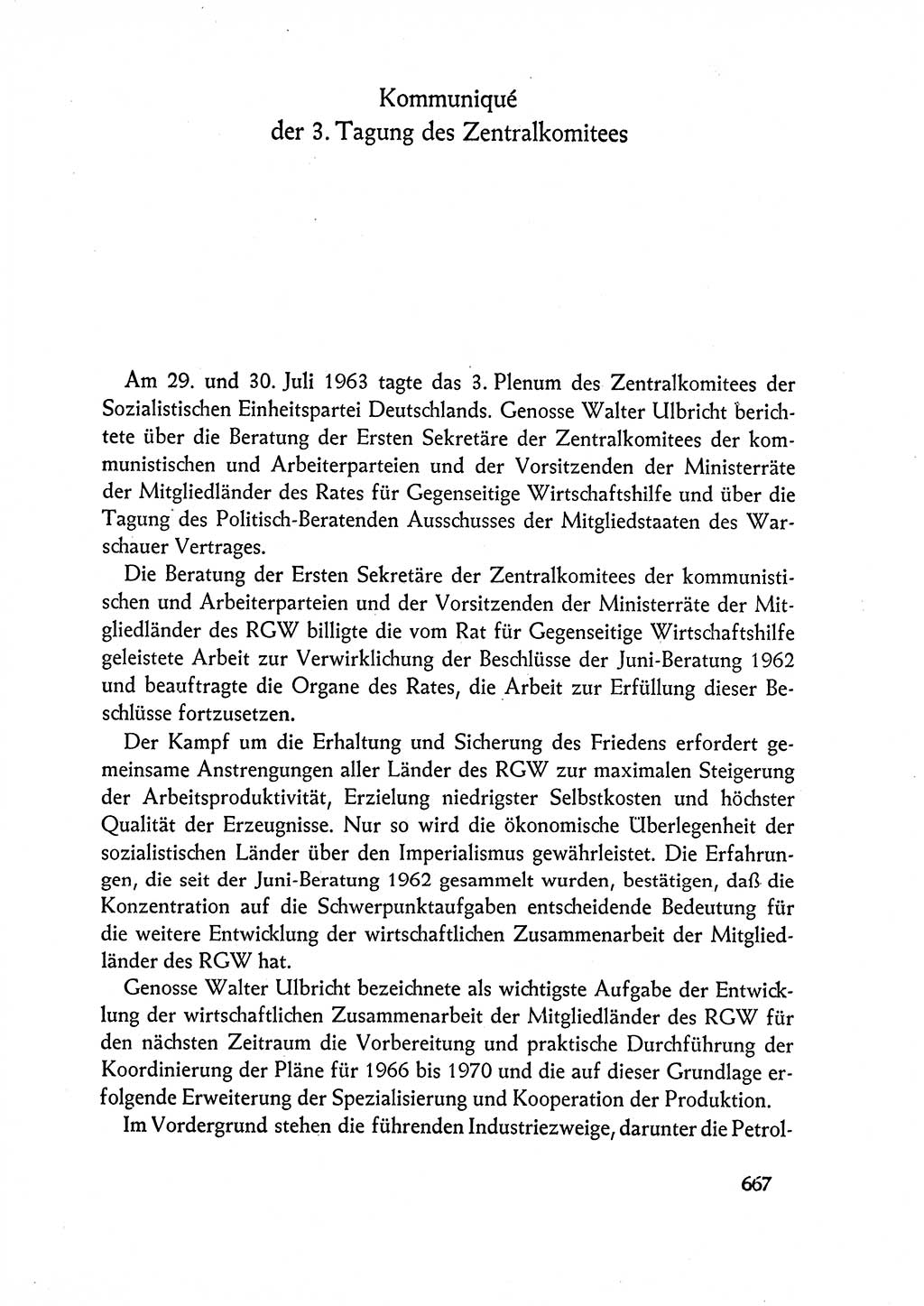 Dokumente der Sozialistischen Einheitspartei Deutschlands (SED) [Deutsche Demokratische Republik (DDR)] 1962-1963, Seite 667 (Dok. SED DDR 1962-1963, S. 667)