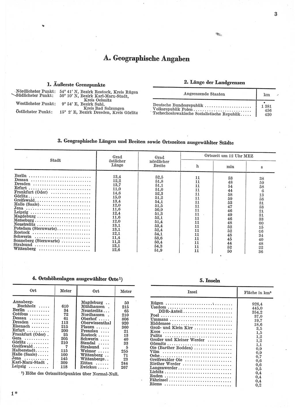 Statistisches Jahrbuch der Deutschen Demokratischen Republik (DDR) 1962, Seite 3 (Stat. Jb. DDR 1962, S. 3)