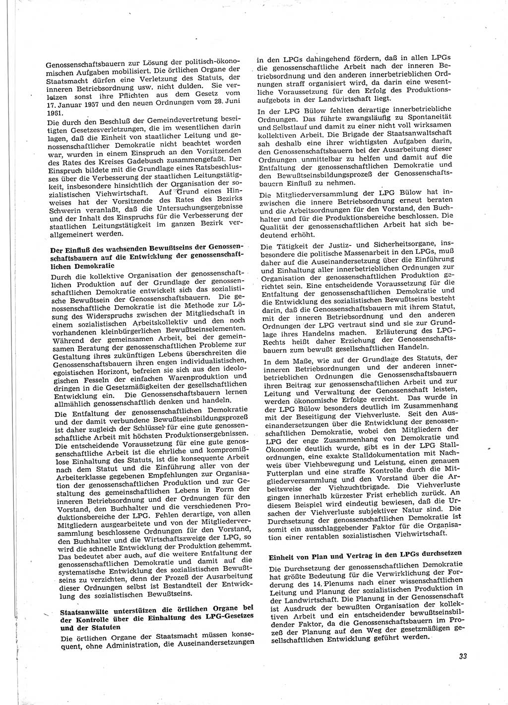 Neue Justiz (NJ), Zeitschrift für Recht und Rechtswissenschaft [Deutsche Demokratische Republik (DDR)], 16. Jahrgang 1962, Seite 33 (NJ DDR 1962, S. 33)