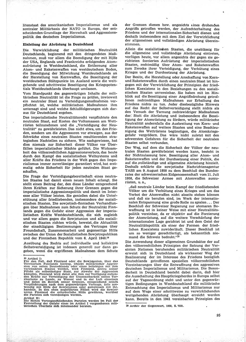 Neue Justiz (NJ), Zeitschrift für Recht und Rechtswissenschaft [Deutsche Demokratische Republik (DDR)], 16. Jahrgang 1962, Seite 95 (NJ DDR 1962, S. 95)