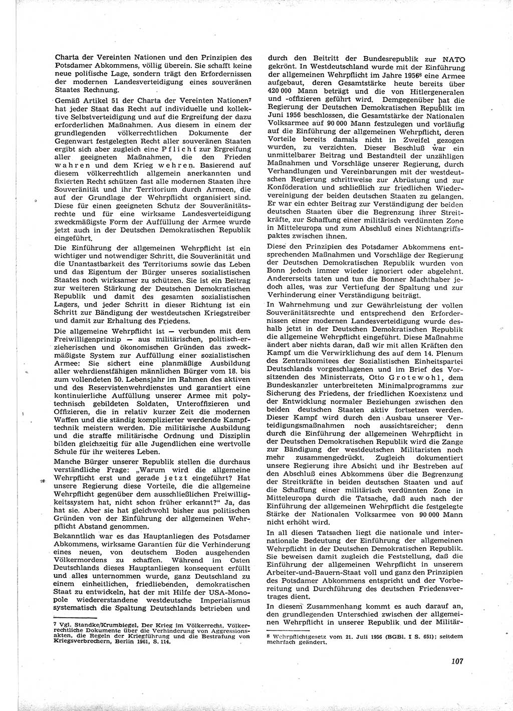 Neue Justiz (NJ), Zeitschrift für Recht und Rechtswissenschaft [Deutsche Demokratische Republik (DDR)], 16. Jahrgang 1962, Seite 107 (NJ DDR 1962, S. 107)