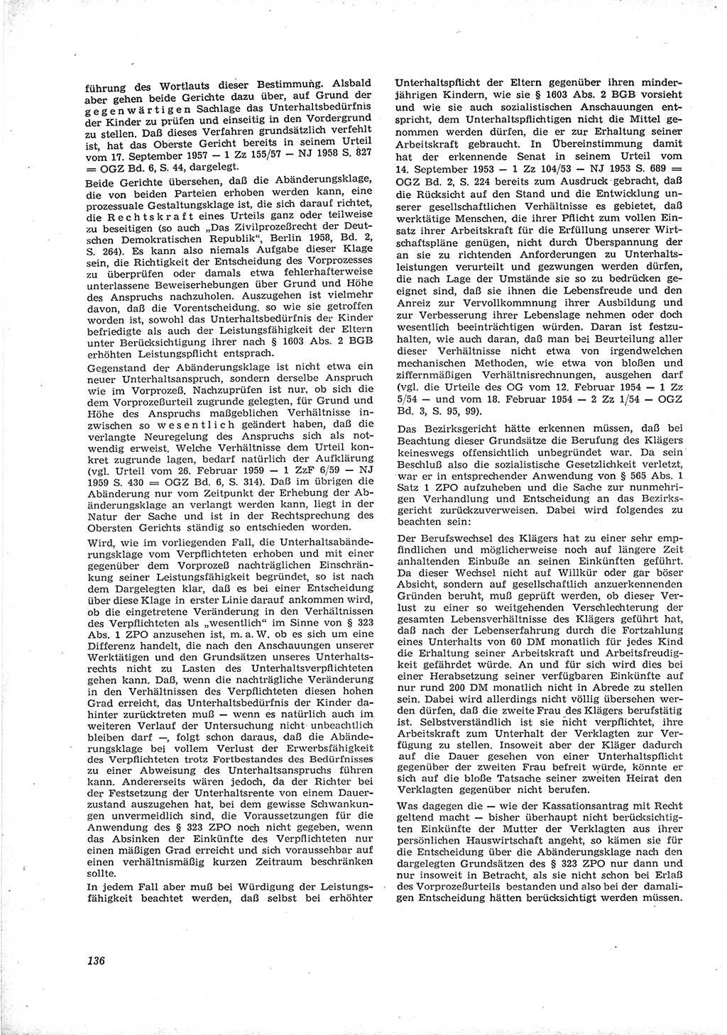 Neue Justiz (NJ), Zeitschrift für Recht und Rechtswissenschaft [Deutsche Demokratische Republik (DDR)], 16. Jahrgang 1962, Seite 136 (NJ DDR 1962, S. 136)