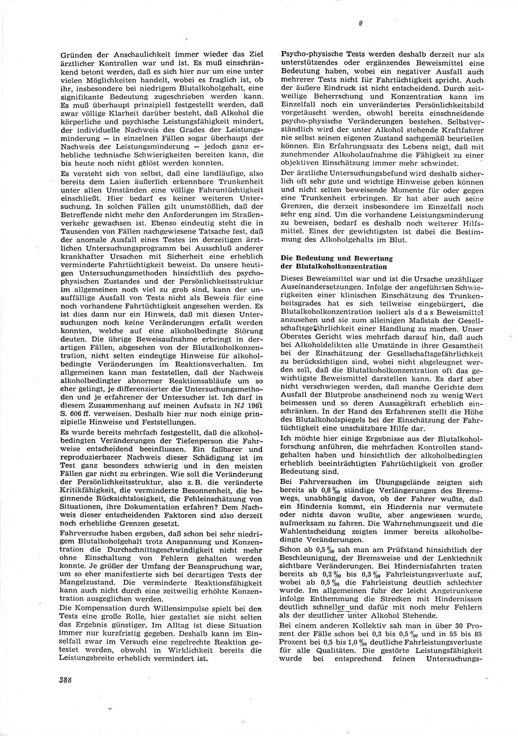 Neue Justiz (NJ), Zeitschrift für Recht und Rechtswissenschaft [Deutsche Demokratische Republik (DDR)], 16. Jahrgang 1962, Seite 388 (NJ DDR 1962, S. 388)