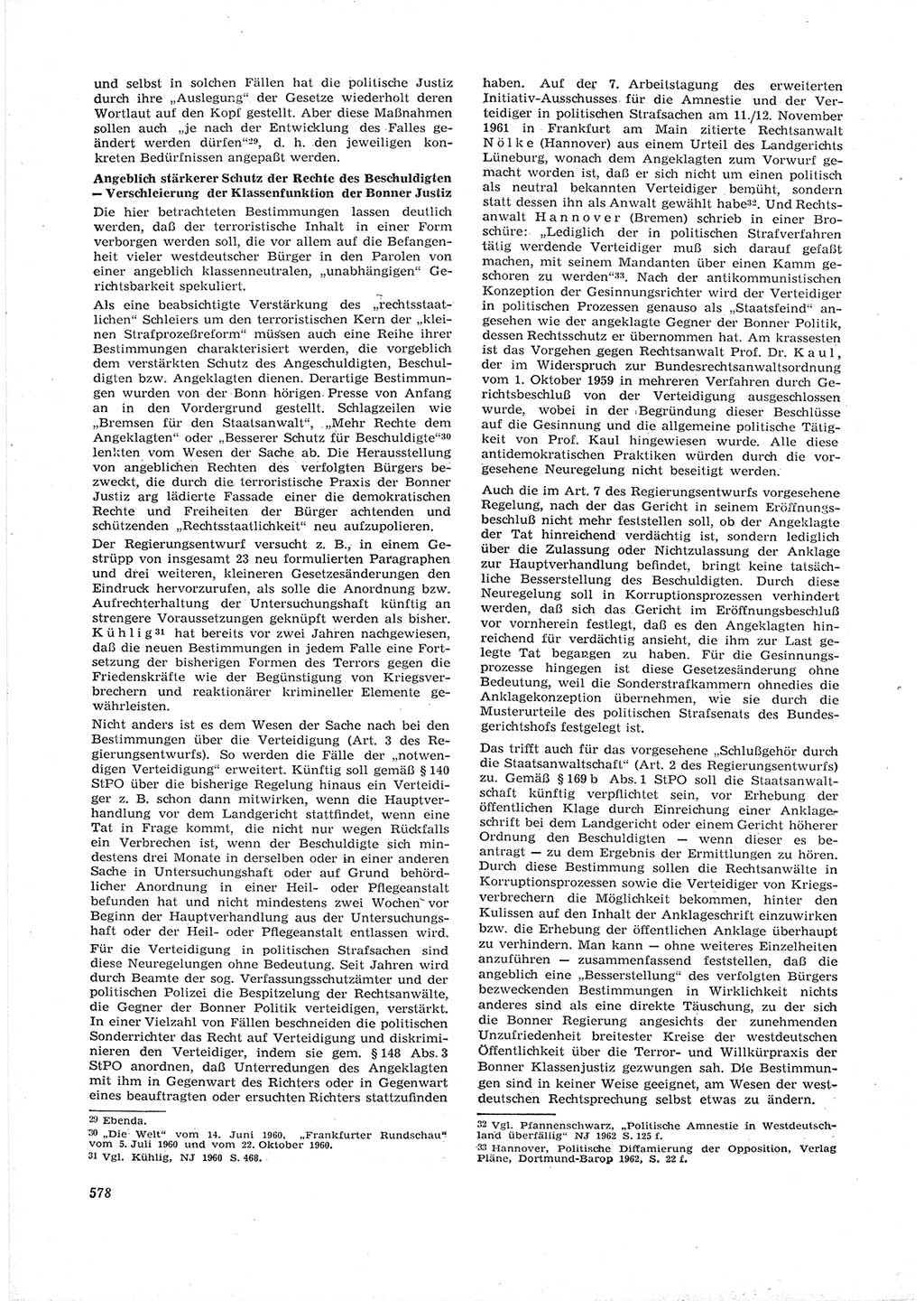 Neue Justiz (NJ), Zeitschrift für Recht und Rechtswissenschaft [Deutsche Demokratische Republik (DDR)], 16. Jahrgang 1962, Seite 578 (NJ DDR 1962, S. 578)