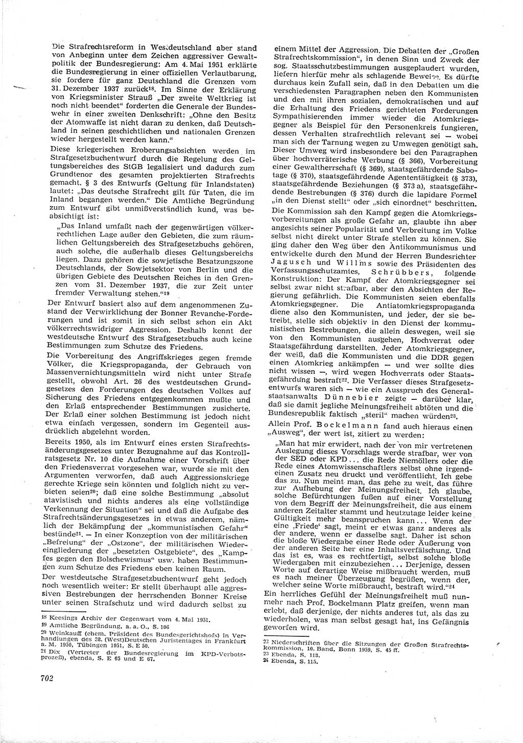 Neue Justiz (NJ), Zeitschrift für Recht und Rechtswissenschaft [Deutsche Demokratische Republik (DDR)], 16. Jahrgang 1962, Seite 702 (NJ DDR 1962, S. 702)