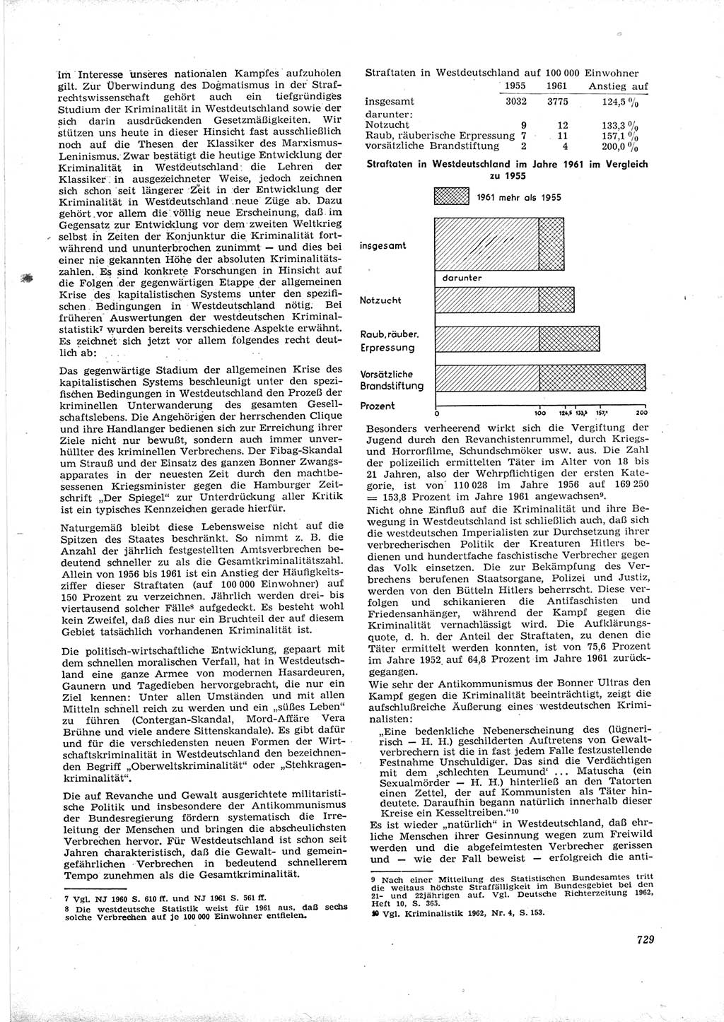 Neue Justiz (NJ), Zeitschrift für Recht und Rechtswissenschaft [Deutsche Demokratische Republik (DDR)], 16. Jahrgang 1962, Seite 729 (NJ DDR 1962, S. 729)