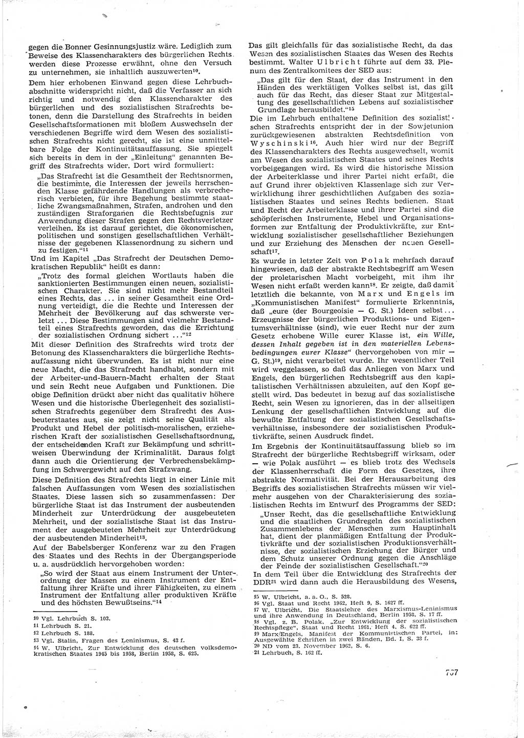 Neue Justiz (NJ), Zeitschrift für Recht und Rechtswissenschaft [Deutsche Demokratische Republik (DDR)], 16. Jahrgang 1962, Seite 767 (NJ DDR 1962, S. 767)