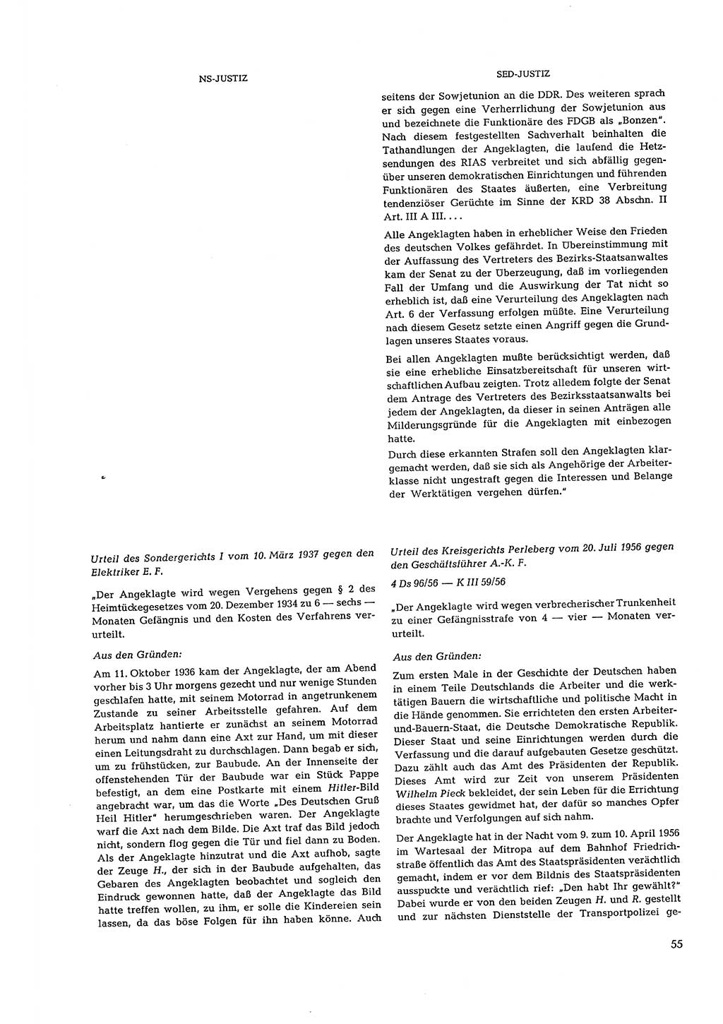 Partei-Justiz, Dokumentation über den nationalsozialistischen und kommunistischen Rechtsmißbrauch in Deutschland 1933-1963, Seite 55 (Part.-Just. Dtl. natsoz. komm. 1933-1963, S. 55)