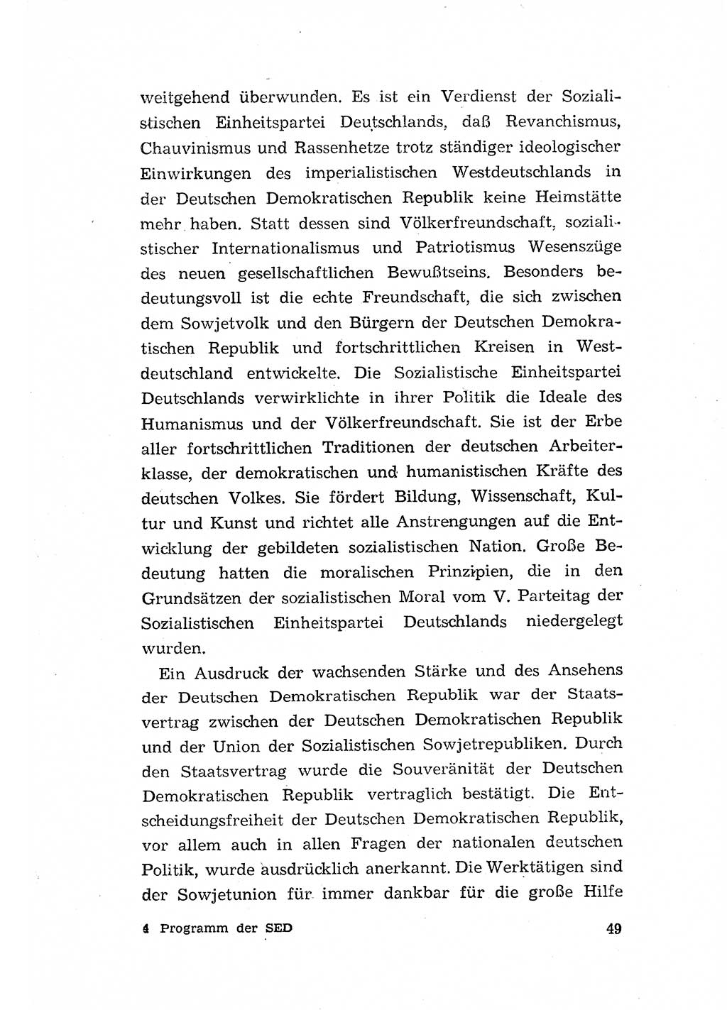 Programm der Sozialistischen Einheitspartei Deutschlands (SED) [Deutsche Demokratische Republik (DDR)] 1963, Seite 49 (Progr. SED DDR 1963, S. 49)