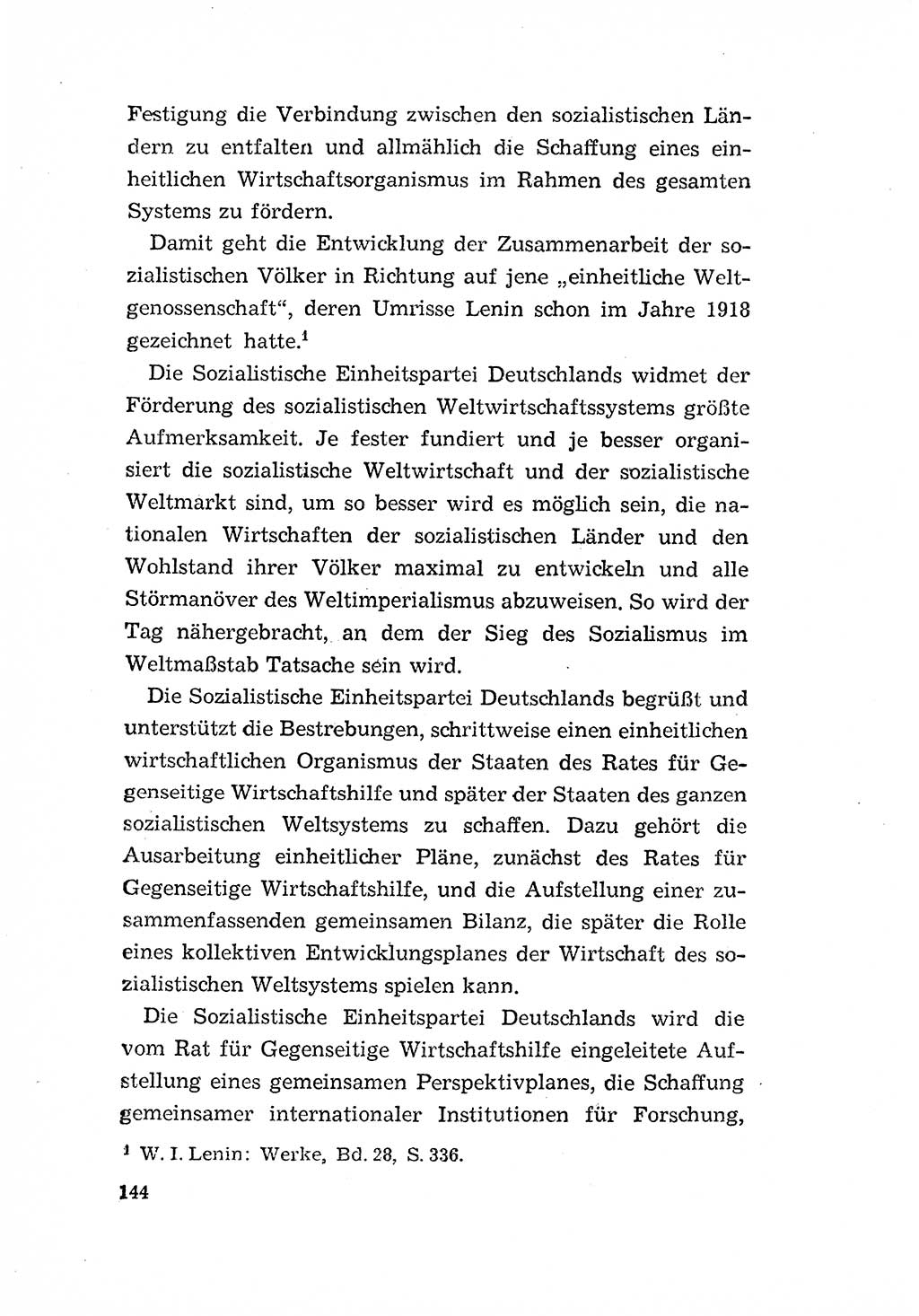 Programm der Sozialistischen Einheitspartei Deutschlands (SED) [Deutsche Demokratische Republik (DDR)] 1963, Seite 144 (Progr. SED DDR 1963, S. 144)