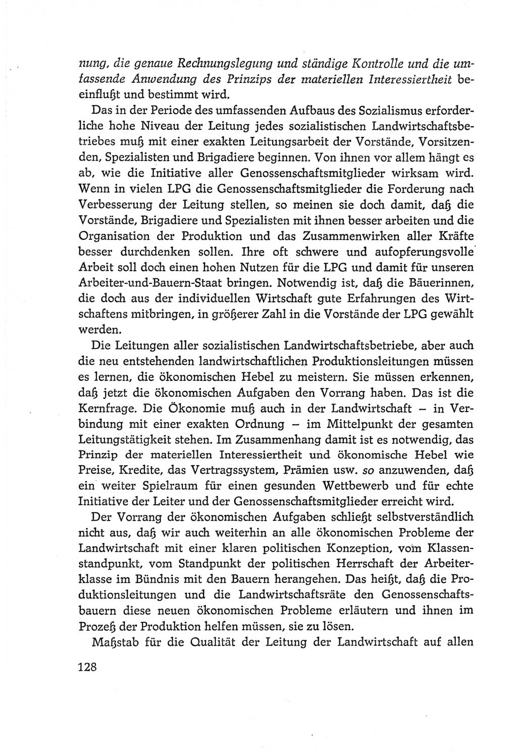 Protokoll der Verhandlungen des Ⅵ. Parteitages der Sozialistischen Einheitspartei Deutschlands (SED) [Deutsche Demokratische Republik (DDR)] 1963, Band Ⅰ, Seite 128 (Prot. Verh. Ⅵ. PT SED DDR 1963, Bd. Ⅰ, S. 128)