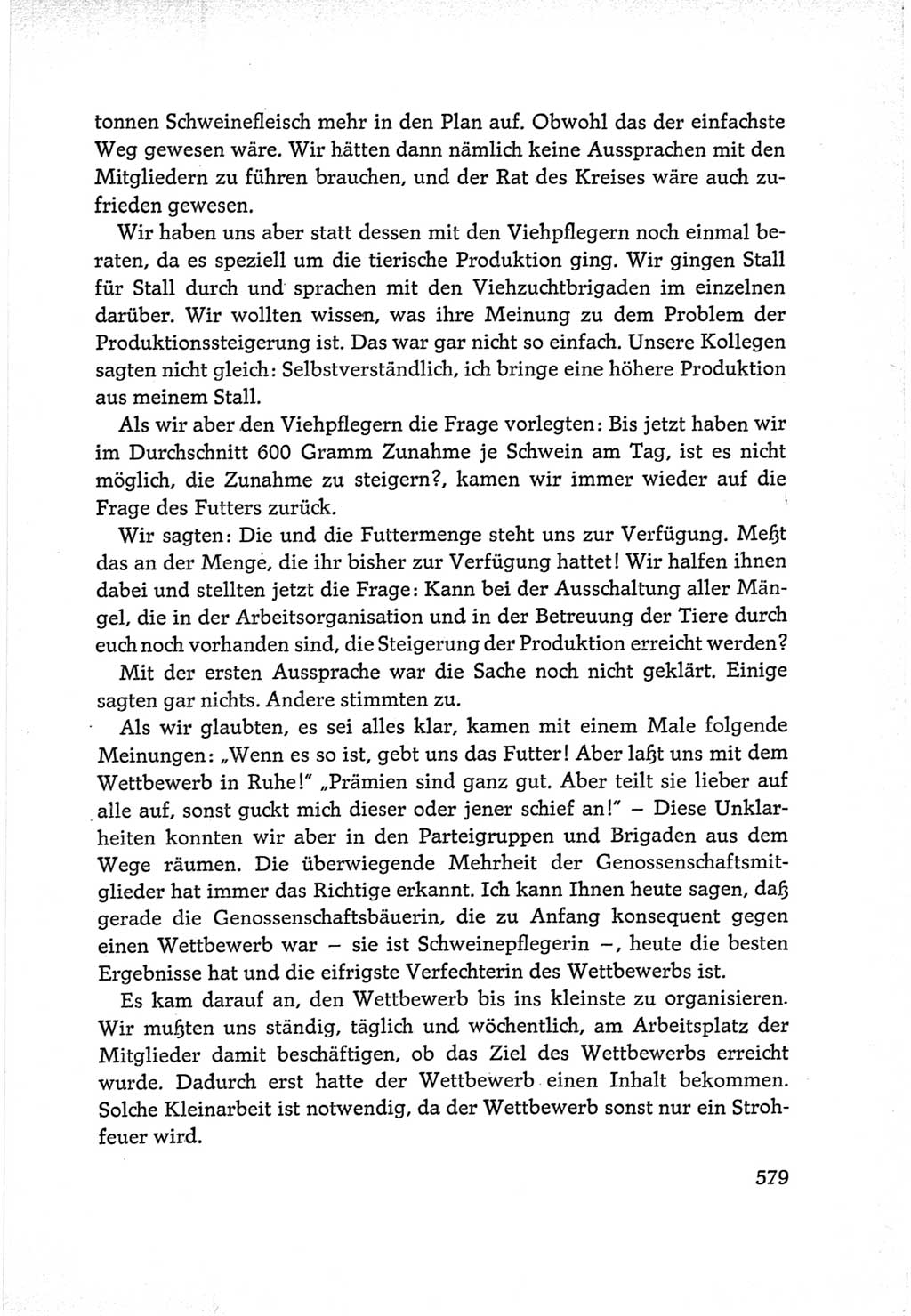 Protokoll der Verhandlungen des Ⅵ. Parteitages der Sozialistischen Einheitspartei Deutschlands (SED) [Deutsche Demokratische Republik (DDR)] 1963, Band Ⅰ, Seite 579 (Prot. Verh. Ⅵ. PT SED DDR 1963, Bd. Ⅰ, S. 579)