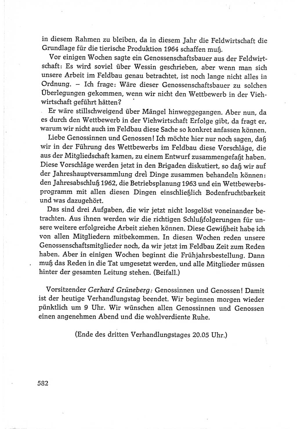 Protokoll der Verhandlungen des Ⅵ. Parteitages der Sozialistischen Einheitspartei Deutschlands (SED) [Deutsche Demokratische Republik (DDR)] 1963, Band Ⅰ, Seite 582 (Prot. Verh. Ⅵ. PT SED DDR 1963, Bd. Ⅰ, S. 582)