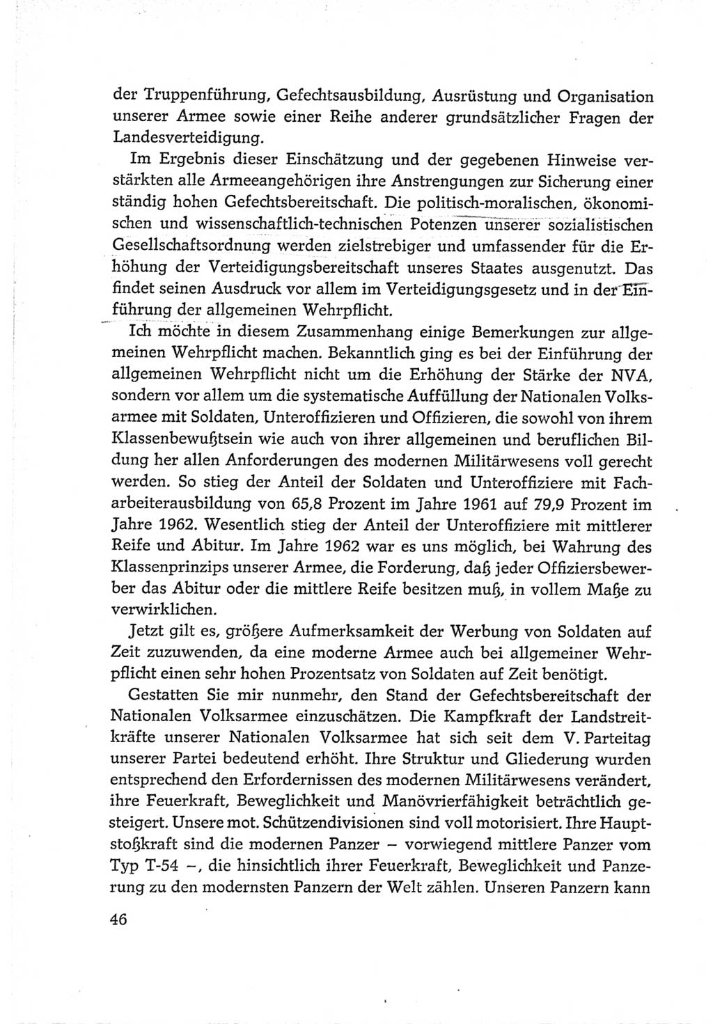 Protokoll der Verhandlungen des Ⅵ. Parteitages der Sozialistischen Einheitspartei Deutschlands (SED) [Deutsche Demokratische Republik (DDR)] 1963, Band Ⅱ, Seite 46 (Prot. Verh. Ⅵ. PT SED DDR 1963, Bd. Ⅱ, S. 46)