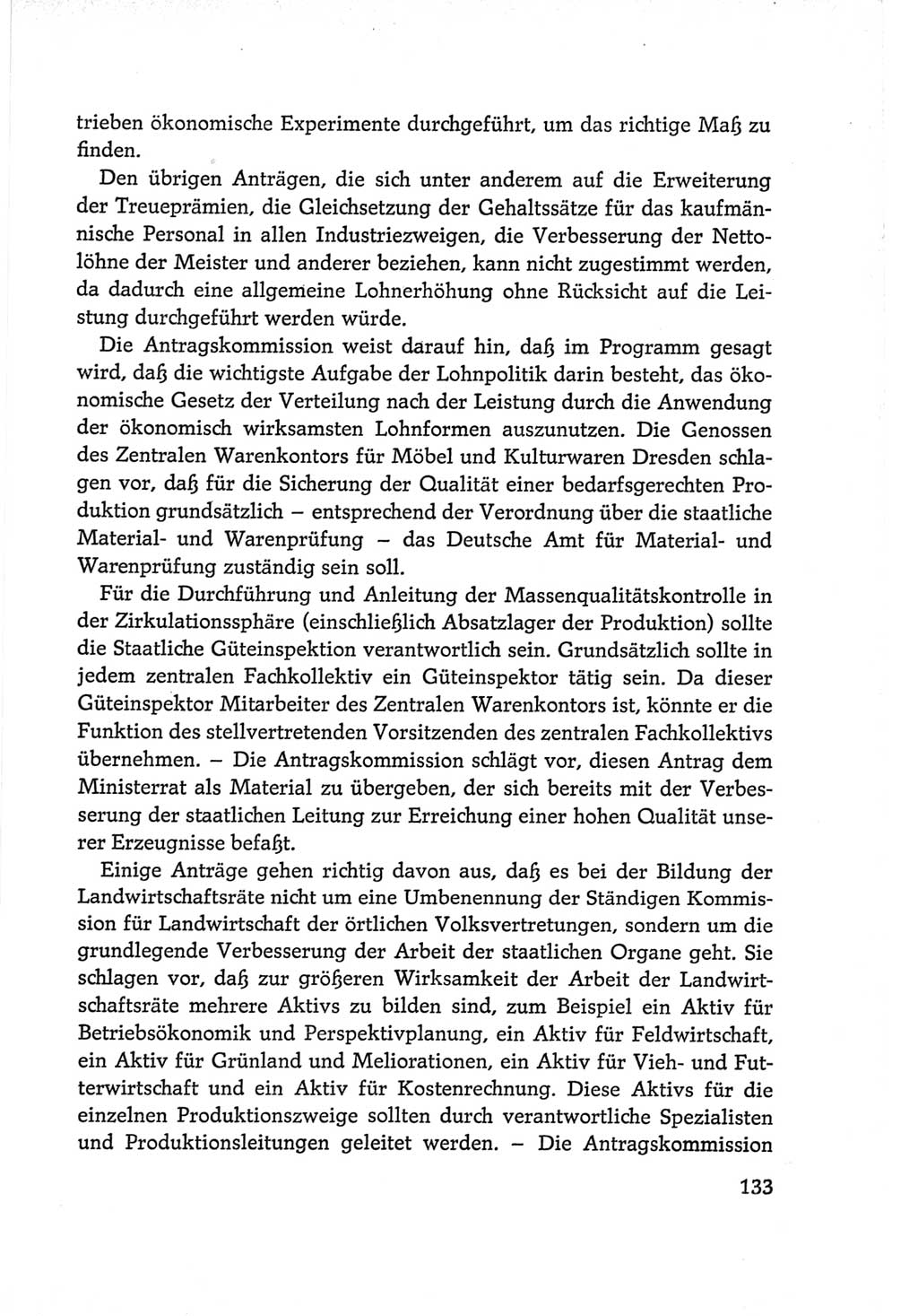 Protokoll der Verhandlungen des Ⅵ. Parteitages der Sozialistischen Einheitspartei Deutschlands (SED) [Deutsche Demokratische Republik (DDR)] 1963, Band Ⅱ, Seite 133 (Prot. Verh. Ⅵ. PT SED DDR 1963, Bd. Ⅱ, S. 133)