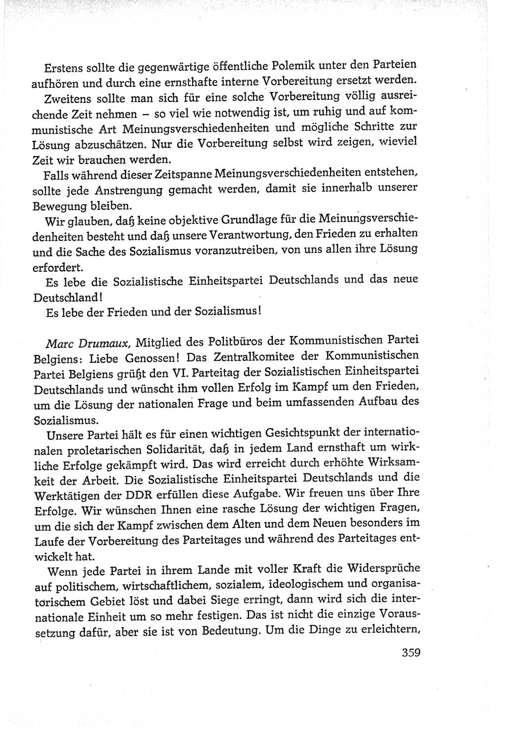 Protokoll der Verhandlungen des Ⅵ. Parteitages der Sozialistischen Einheitspartei Deutschlands (SED) [Deutsche Demokratische Republik (DDR)] 1963, Band Ⅱ, Seite 359 (Prot. Verh. Ⅵ. PT SED DDR 1963, Bd. Ⅱ, S. 359)