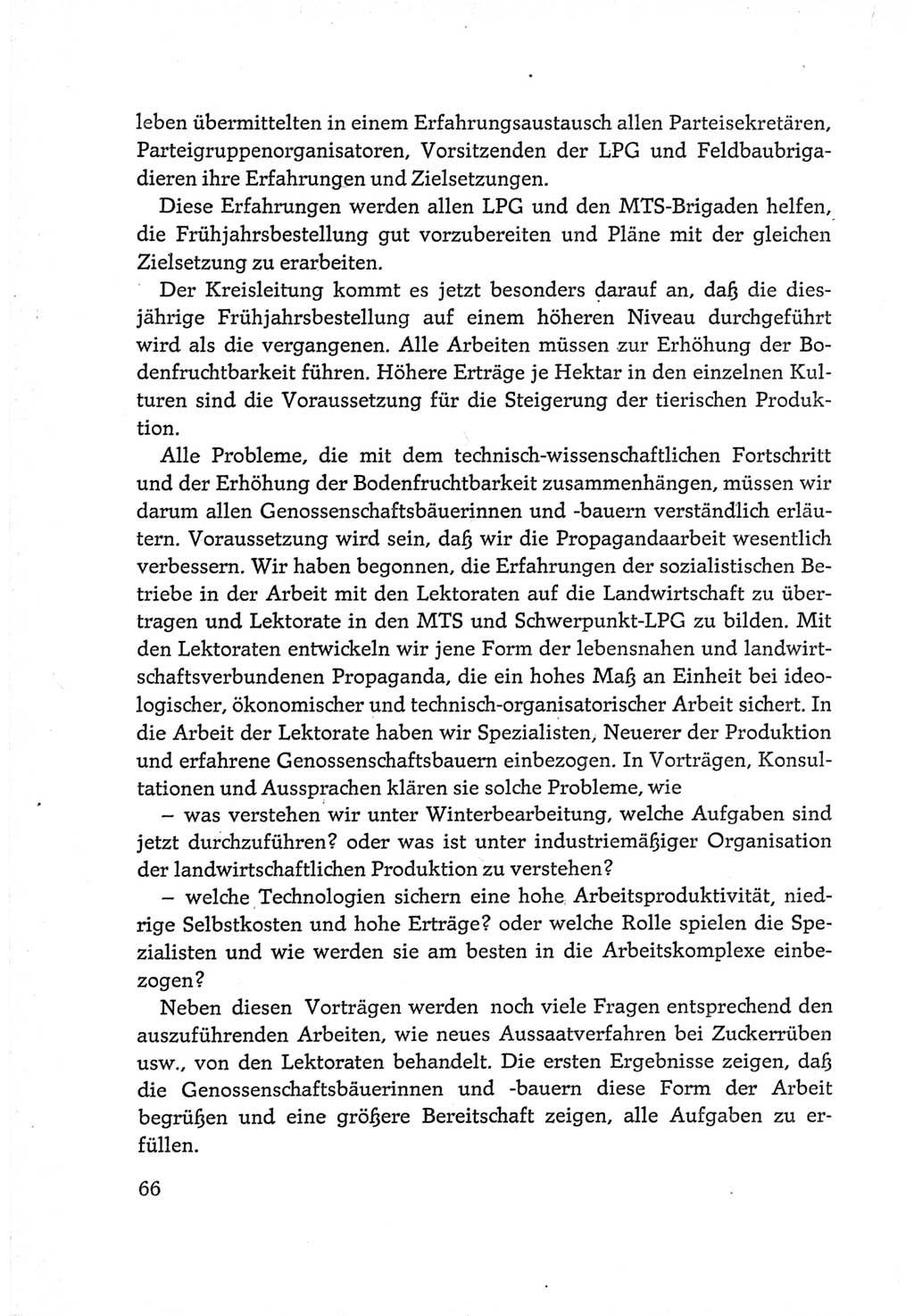 Protokoll der Verhandlungen des Ⅵ. Parteitages der Sozialistischen Einheitspartei Deutschlands (SED) [Deutsche Demokratische Republik (DDR)] 1963, Band Ⅲ, Seite 66 (Prot. Verh. Ⅵ. PT SED DDR 1963, Bd. Ⅲ, S. 66)