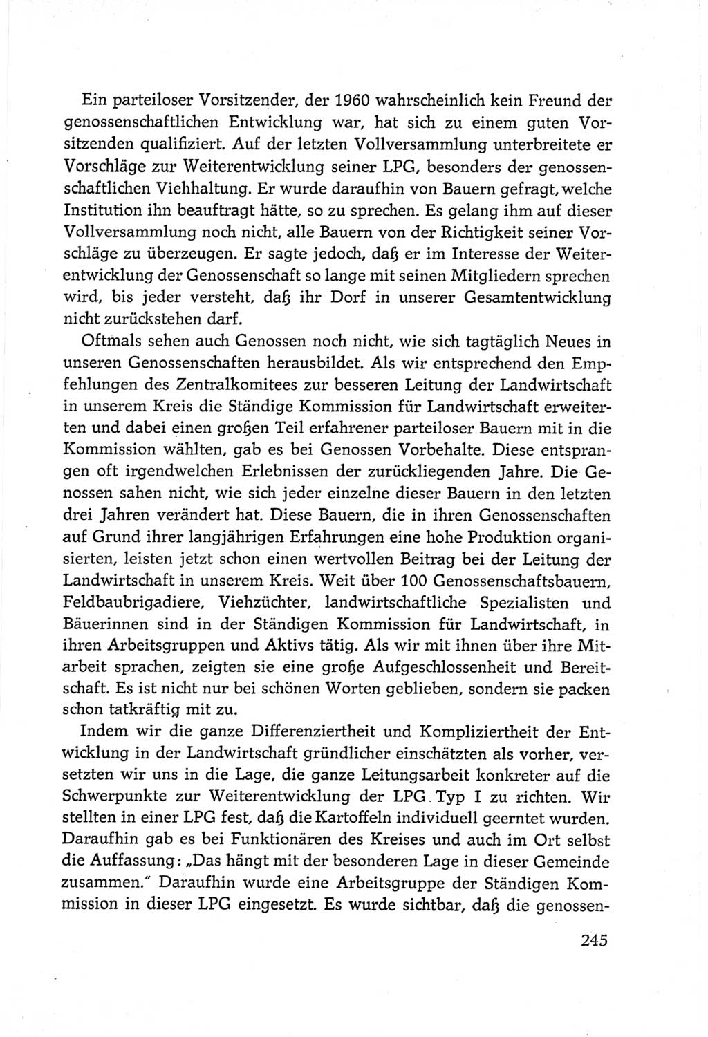Protokoll der Verhandlungen des Ⅵ. Parteitages der Sozialistischen Einheitspartei Deutschlands (SED) [Deutsche Demokratische Republik (DDR)] 1963, Band Ⅲ, Seite 245 (Prot. Verh. Ⅵ. PT SED DDR 1963, Bd. Ⅲ, S. 245)