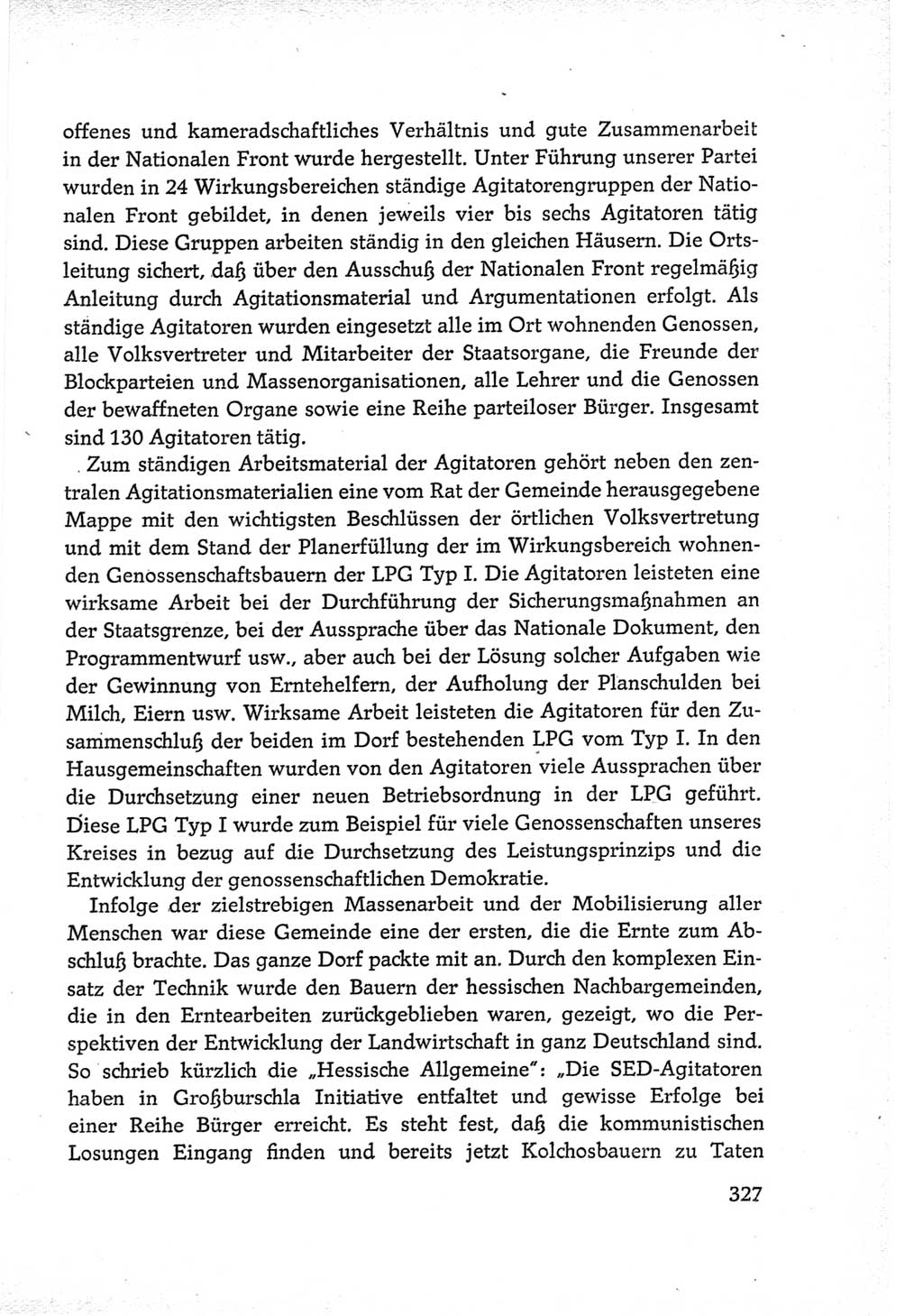 Protokoll der Verhandlungen des Ⅵ. Parteitages der Sozialistischen Einheitspartei Deutschlands (SED) [Deutsche Demokratische Republik (DDR)] 1963, Band Ⅲ, Seite 327 (Prot. Verh. Ⅵ. PT SED DDR 1963, Bd. Ⅲ, S. 327)