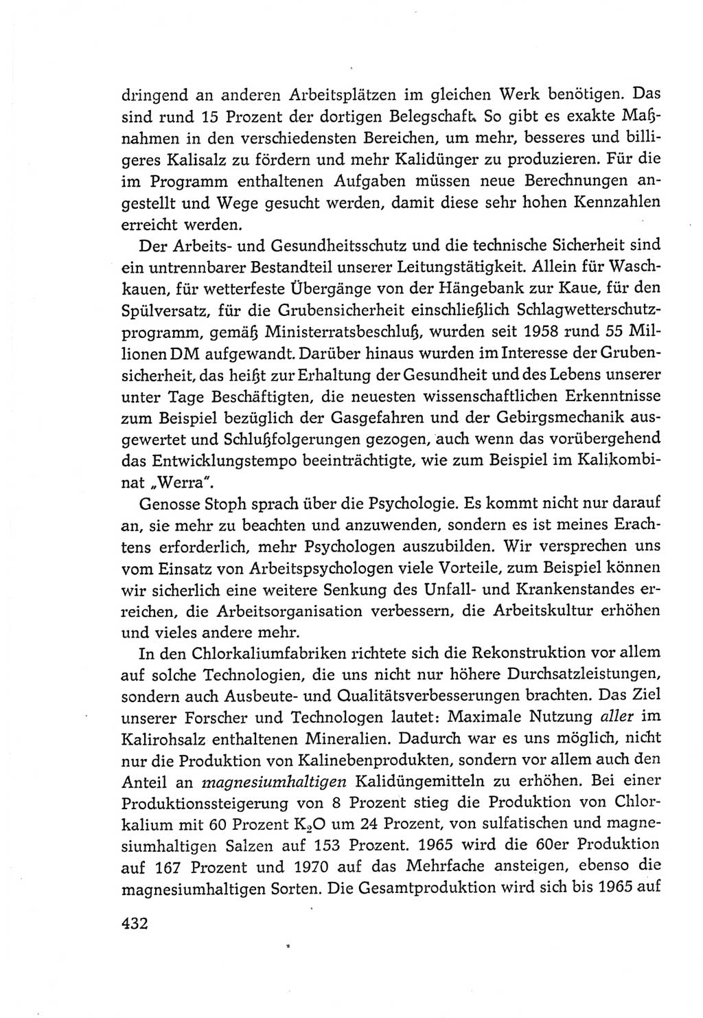 Protokoll der Verhandlungen des Ⅵ. Parteitages der Sozialistischen Einheitspartei Deutschlands (SED) [Deutsche Demokratische Republik (DDR)] 1963, Band Ⅲ, Seite 432 (Prot. Verh. Ⅵ. PT SED DDR 1963, Bd. Ⅲ, S. 432)
