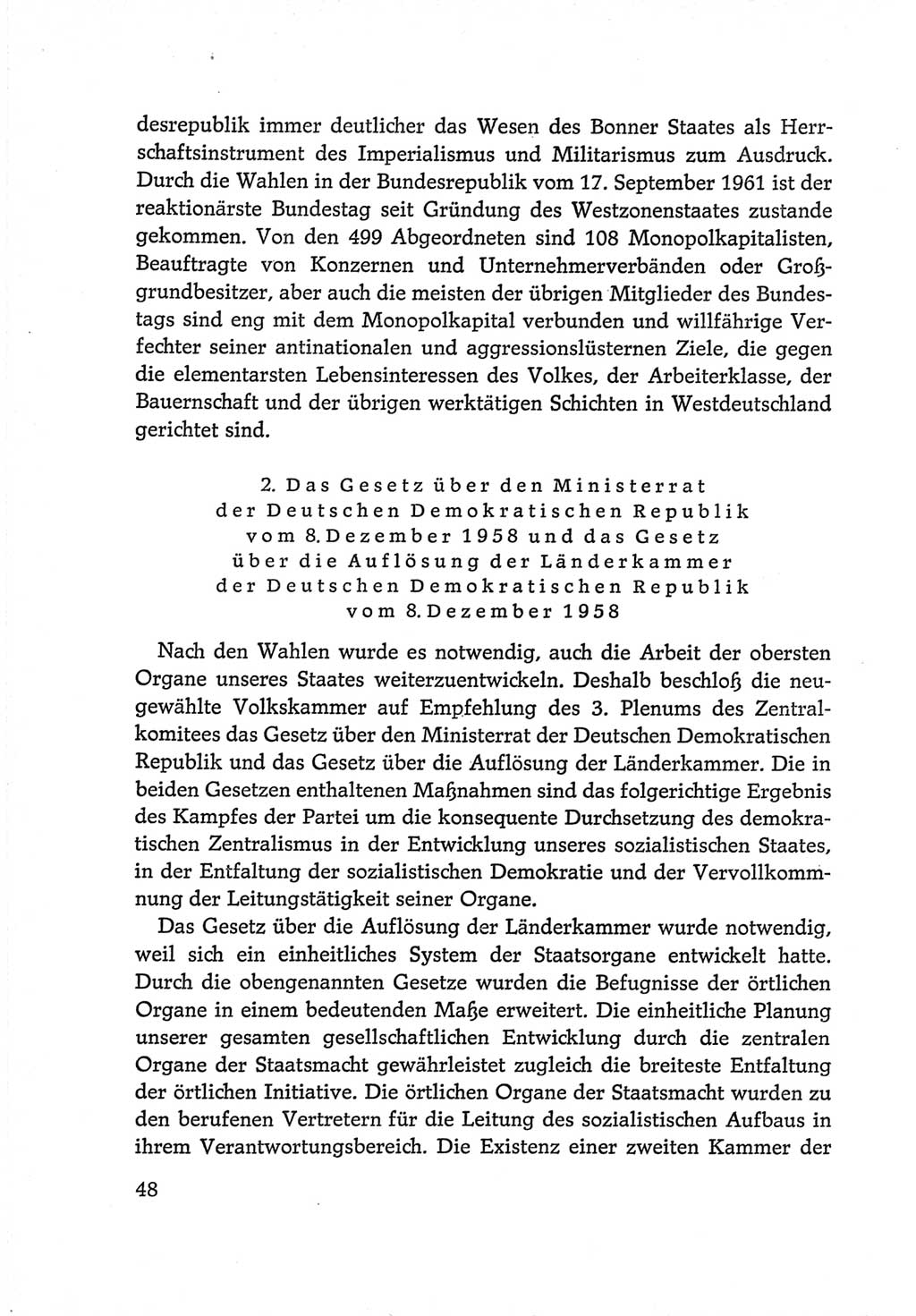 Protokoll der Verhandlungen des Ⅵ. Parteitages der Sozialistischen Einheitspartei Deutschlands (SED) [Deutsche Demokratische Republik (DDR)] 1963, Band Ⅳ, Seite 48 (Prot. Verh. Ⅵ. PT SED DDR 1963, Bd. Ⅳ, S. 48)