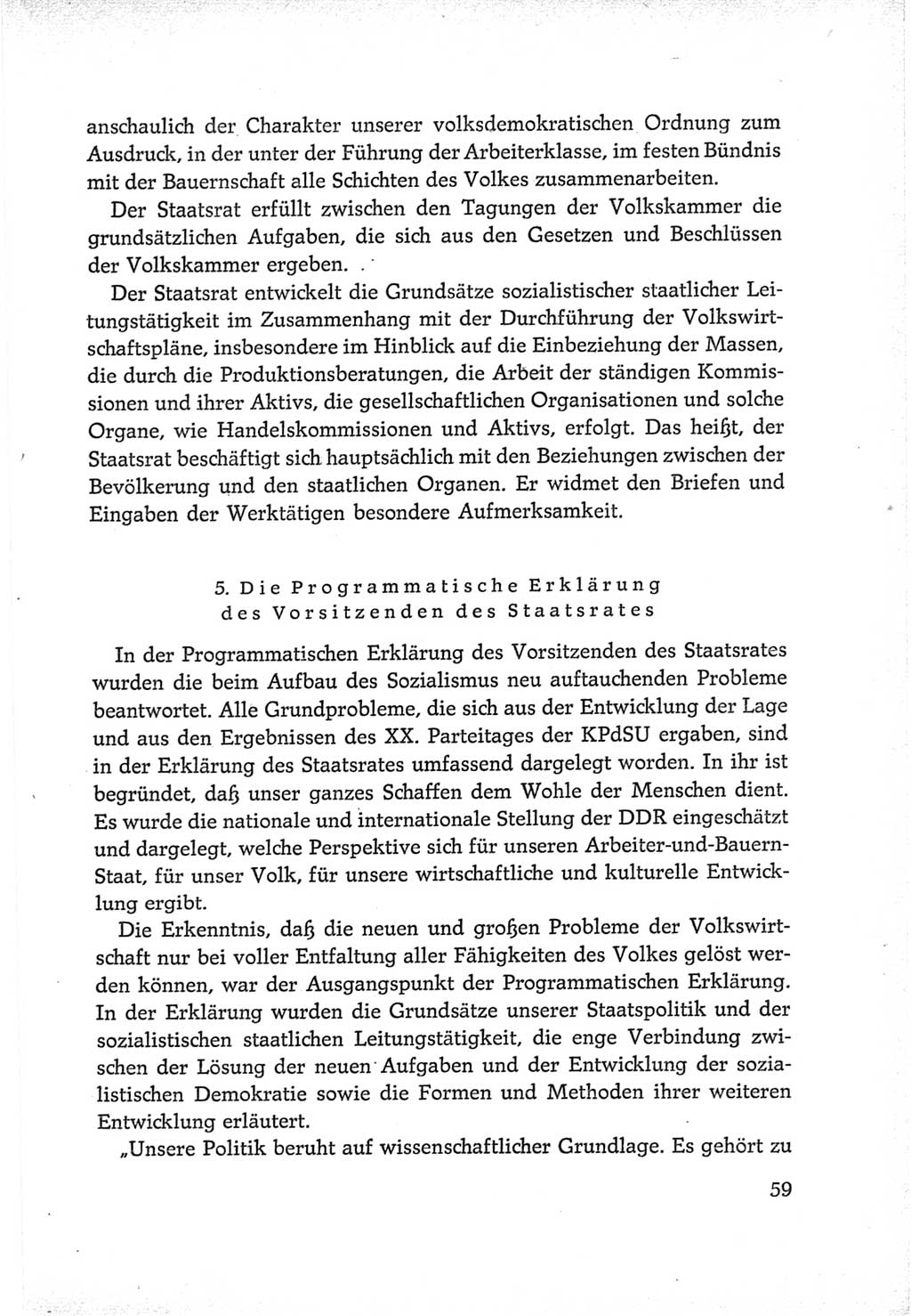Protokoll der Verhandlungen des Ⅵ. Parteitages der Sozialistischen Einheitspartei Deutschlands (SED) [Deutsche Demokratische Republik (DDR)] 1963, Band Ⅳ, Seite 59 (Prot. Verh. Ⅵ. PT SED DDR 1963, Bd. Ⅳ, S. 59)